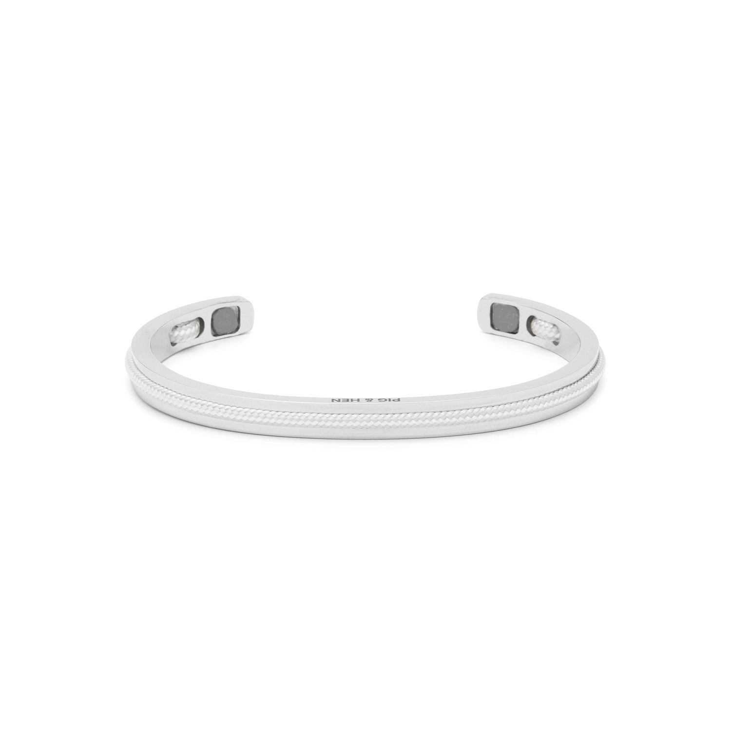 Pig & Hen navarch 6mm white - light gray | silver