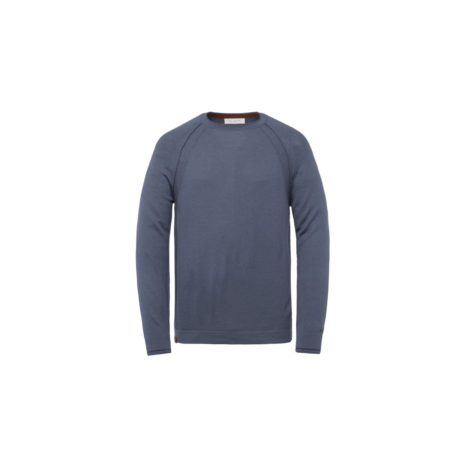 Cast Iron r-neck tech merino light china blue