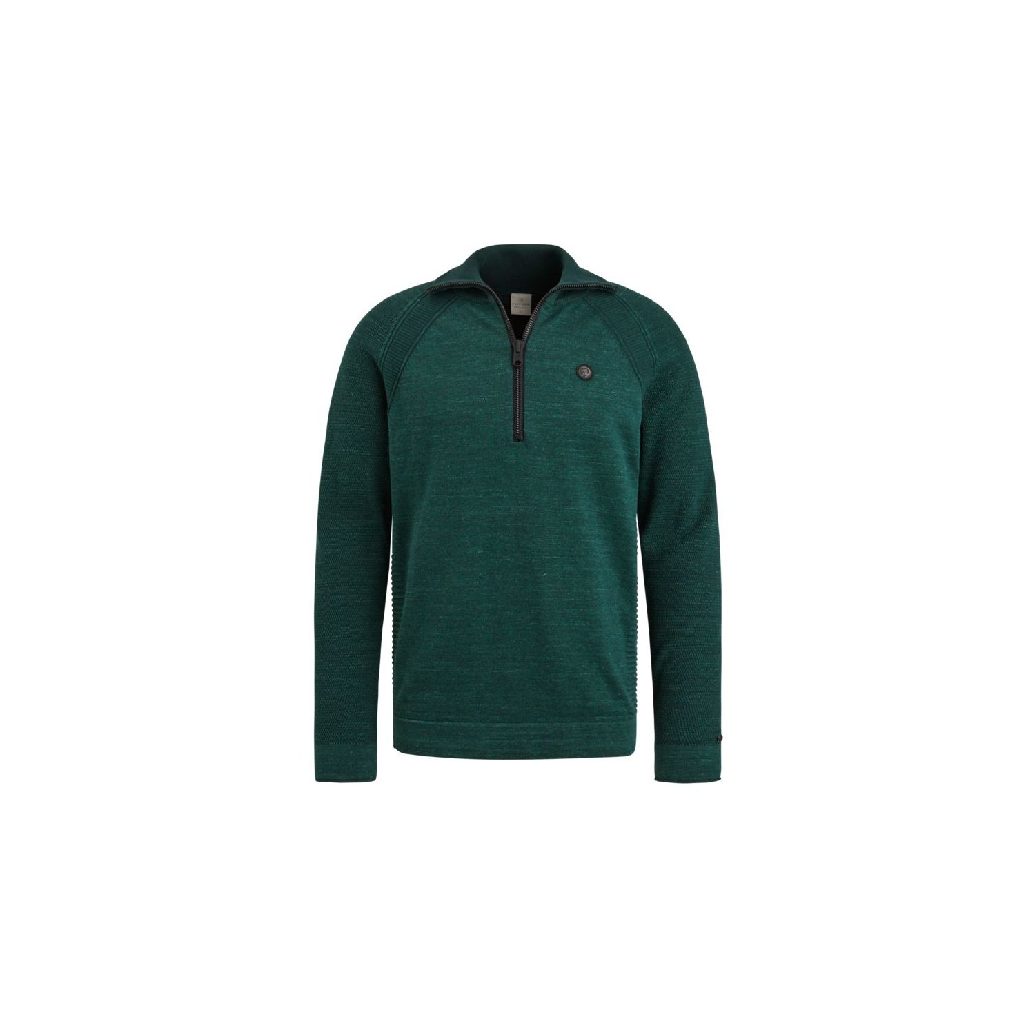 Cast Iron half zip collar cotton plated pine