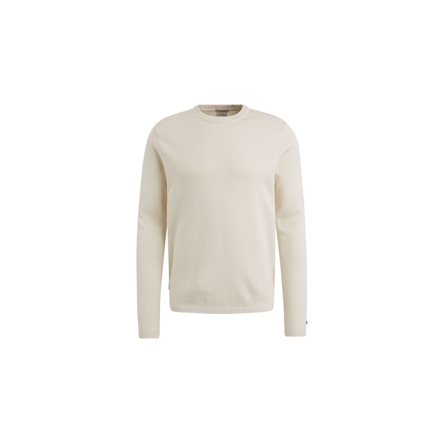 Cast Iron crewneck regular fit cotton modal almond