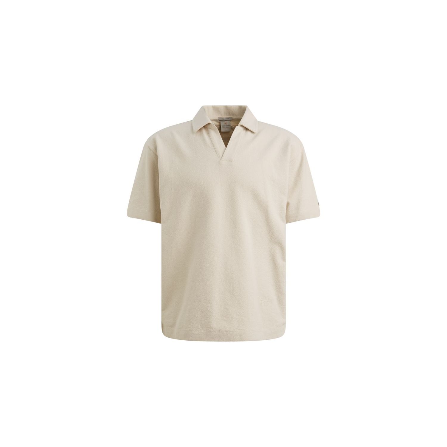 Cast Iron Short sleeve polo relaxed fit stru Silve