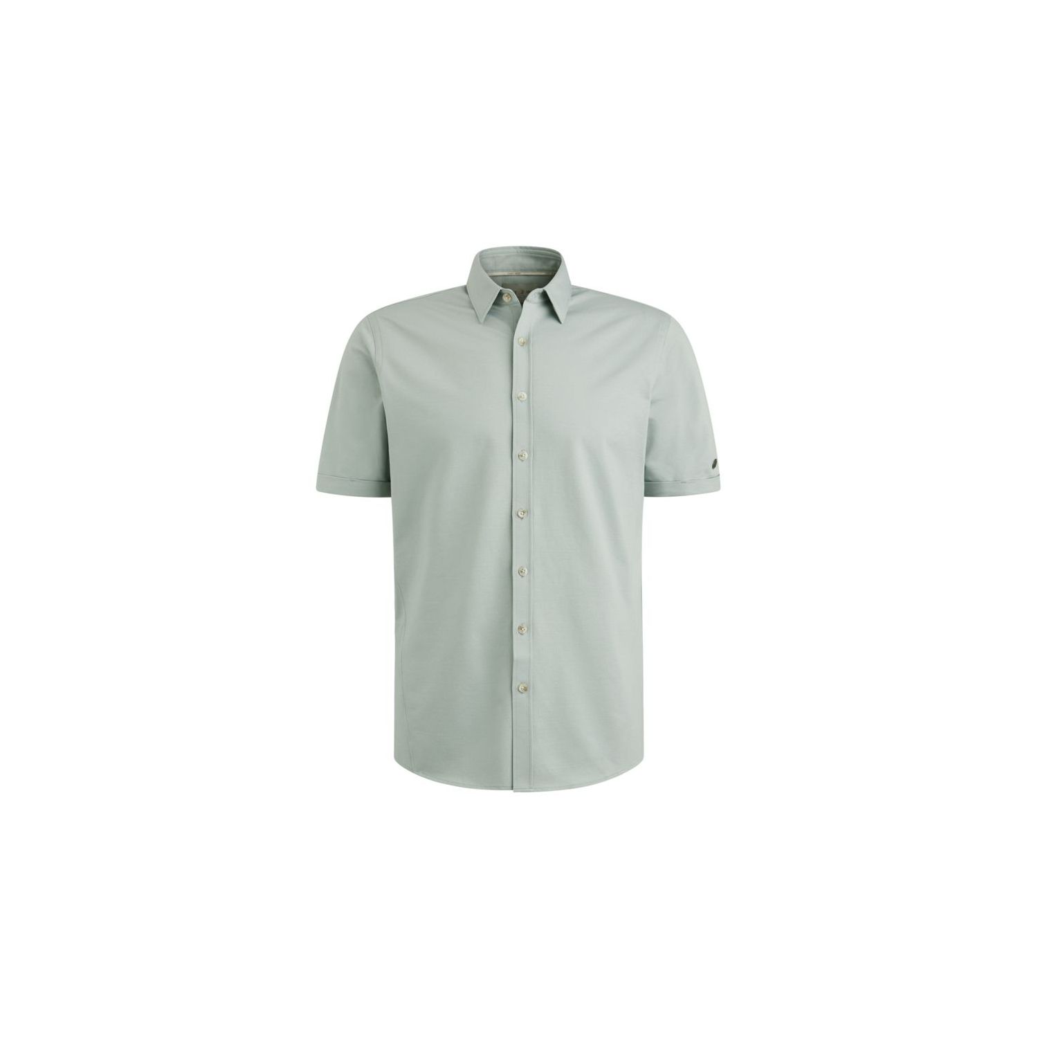 Cast iron s/s shirt twill jersey 2 tone slate