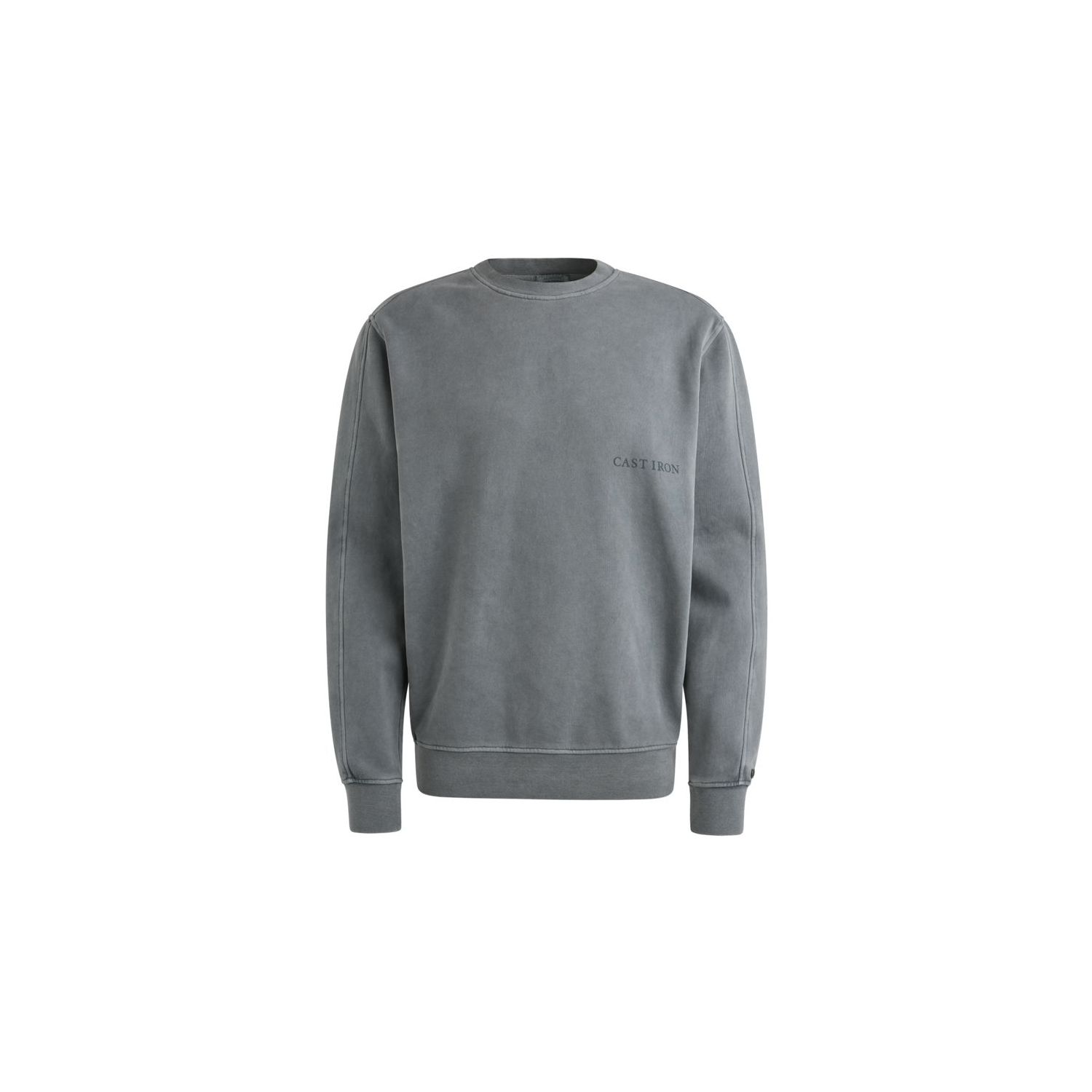 Cast Iron Long sleeve r-neck relaxed fit swe Storm