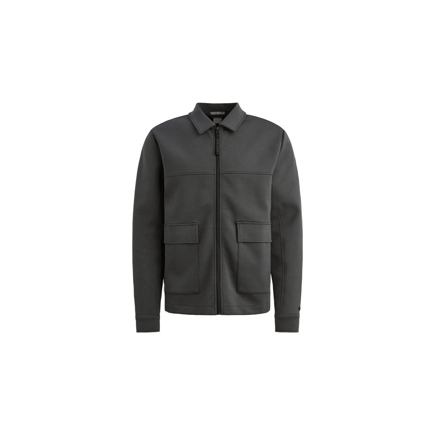 Cast Iron Zip jacket regular fit interlock Black S