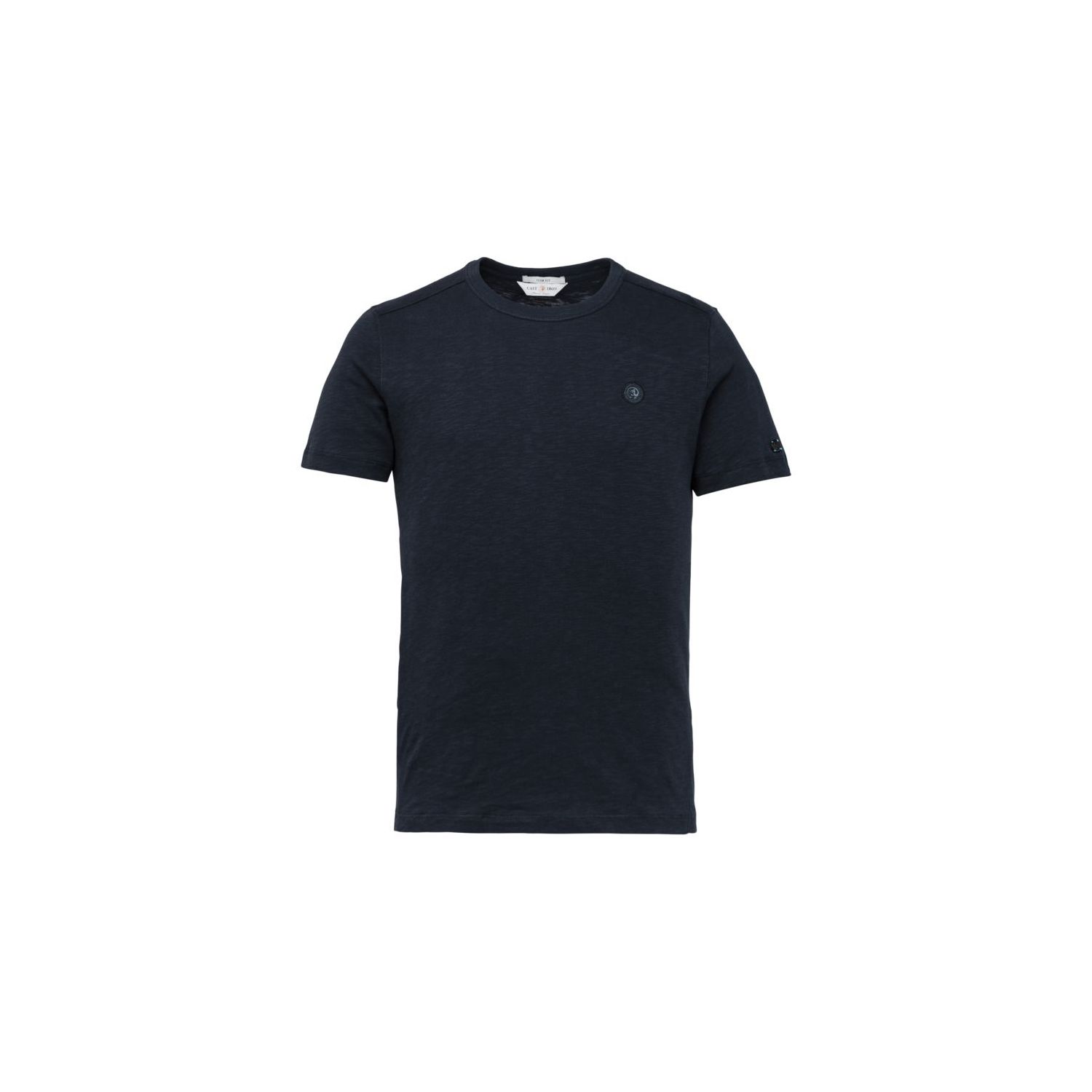 Cast Iron r-neck t-shirt cotton slub sky captain