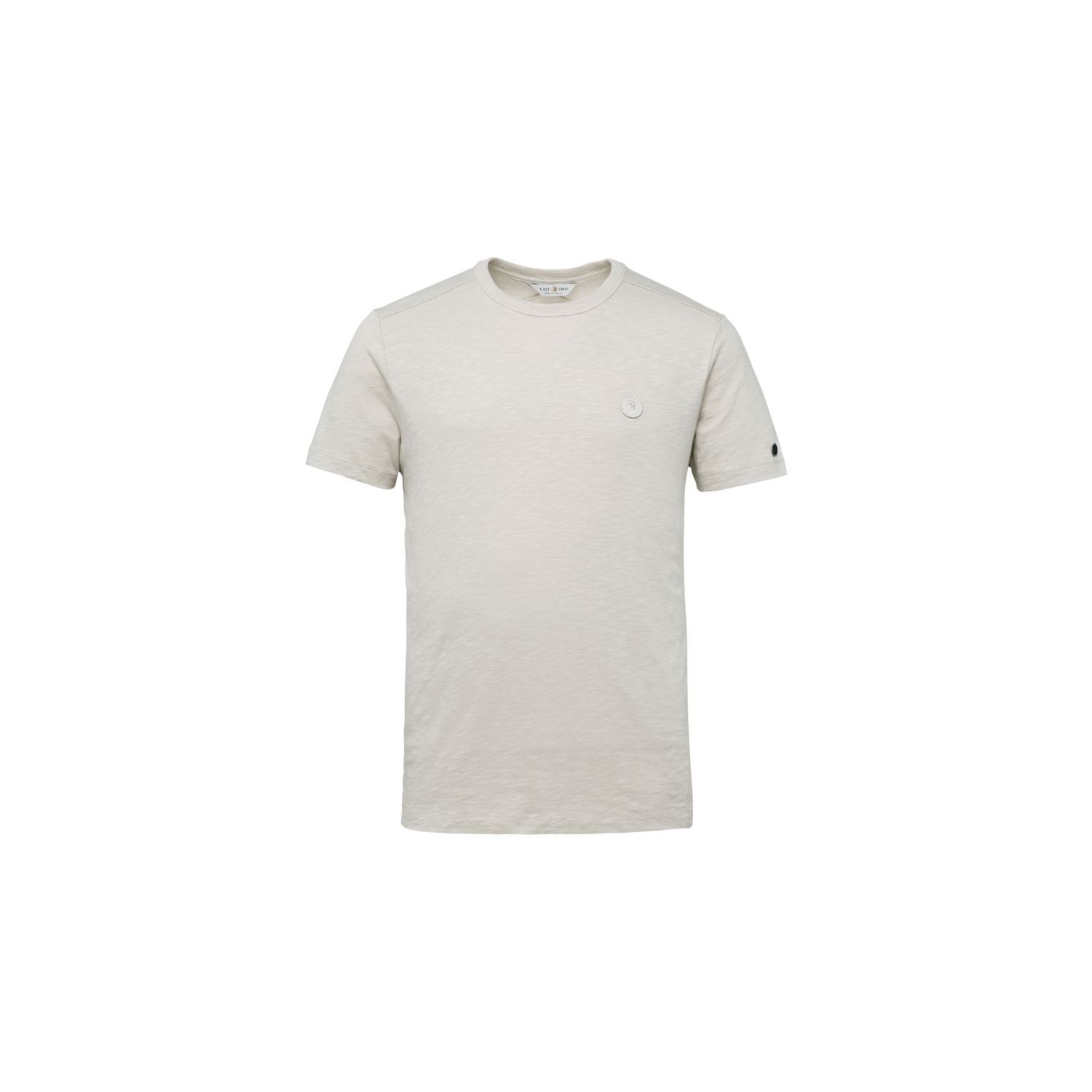 Cast Iron r-neck t-shirt cotton slub tofu