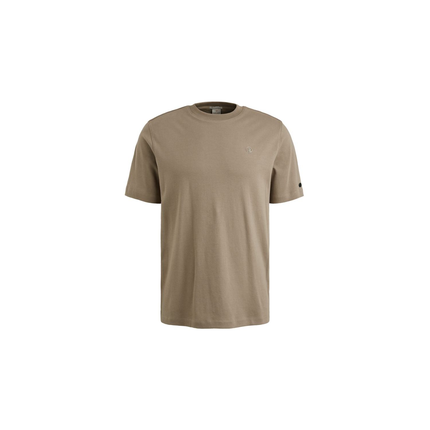 Cast Iron Short sleeve r-neck regular fit in Brind