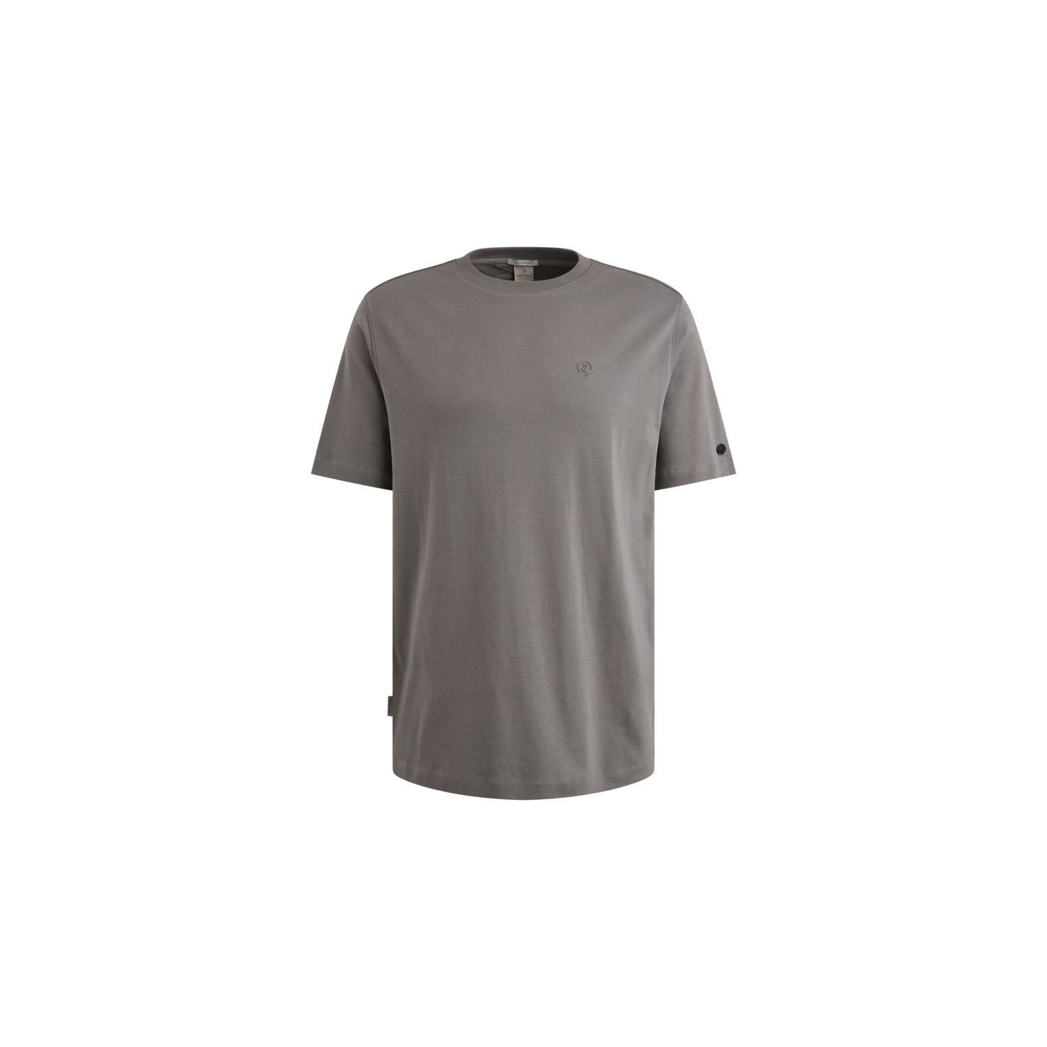 Cast Iron Short sleeve r-neck regular fit in Grani