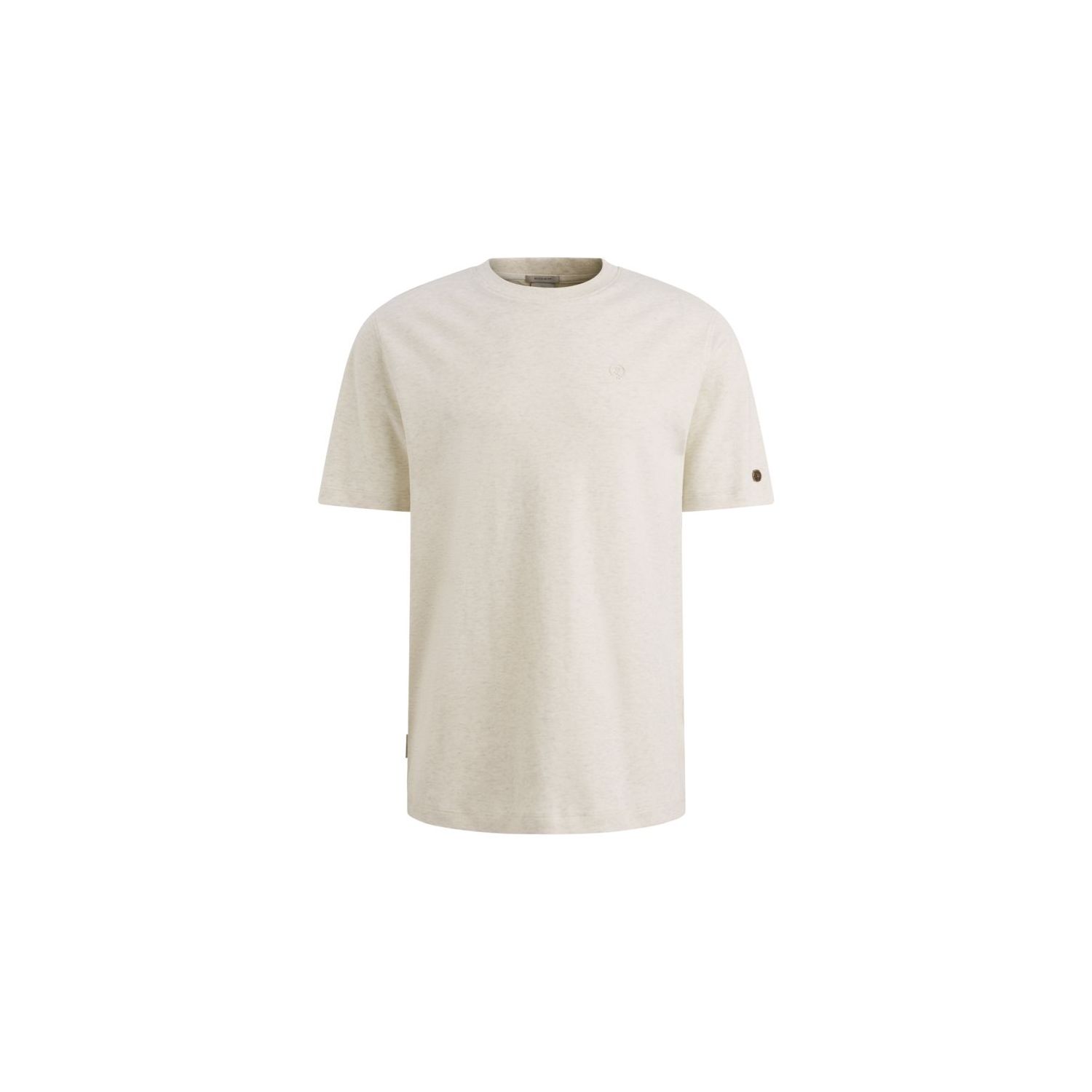 Cast Iron Short sleeve r-neck regular fit in Bone 