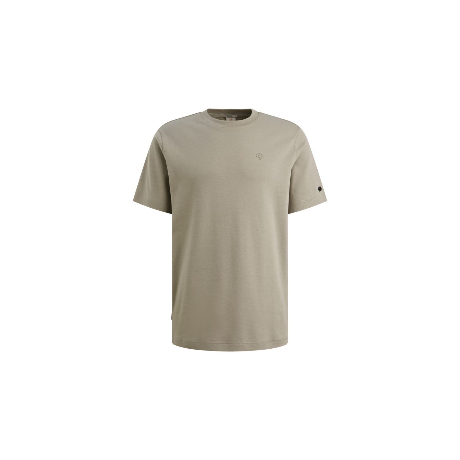 Cast Iron Short sleeve r-neck regular fit in Dried