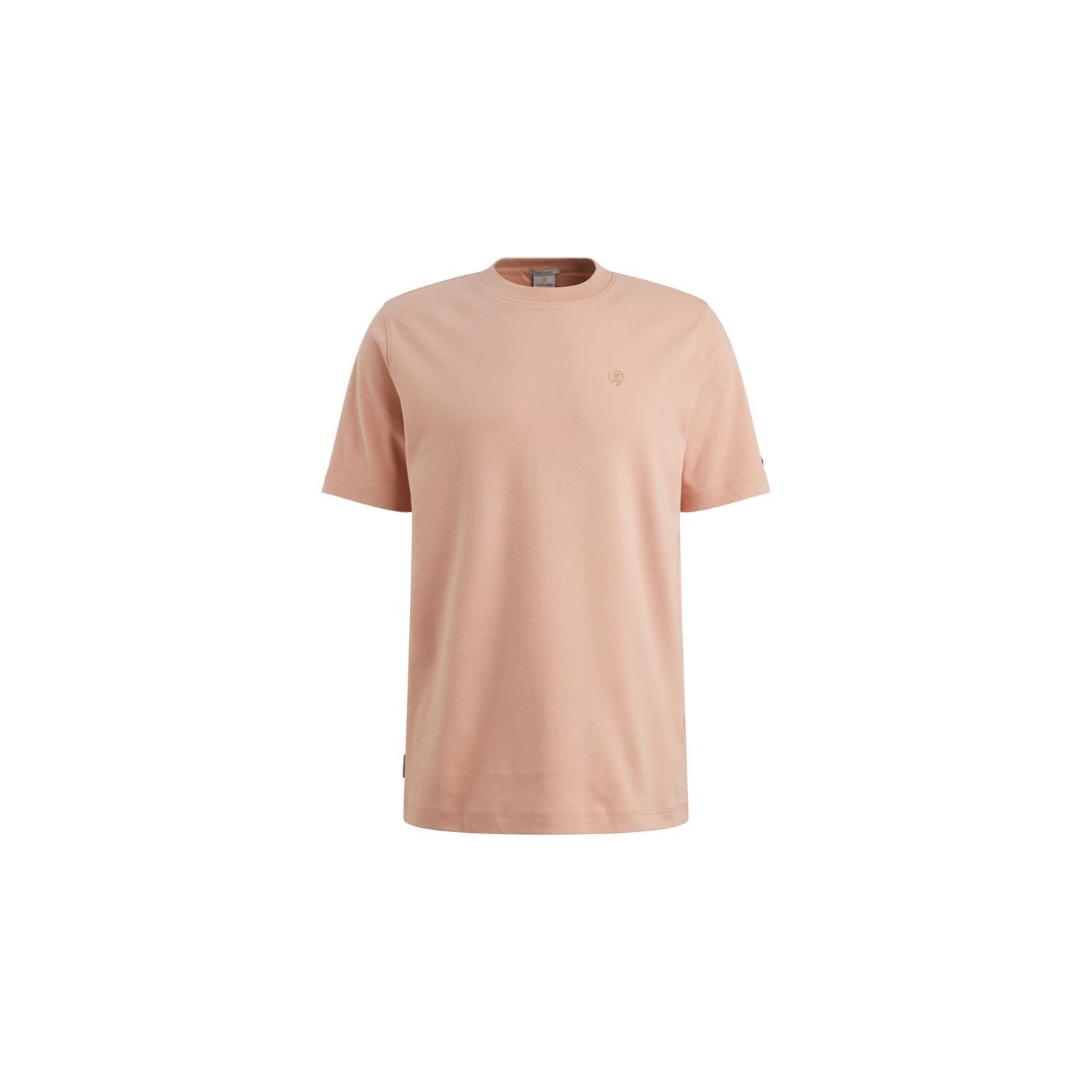 Cast Iron Short sleeve r-neck regular fit in Cafe 