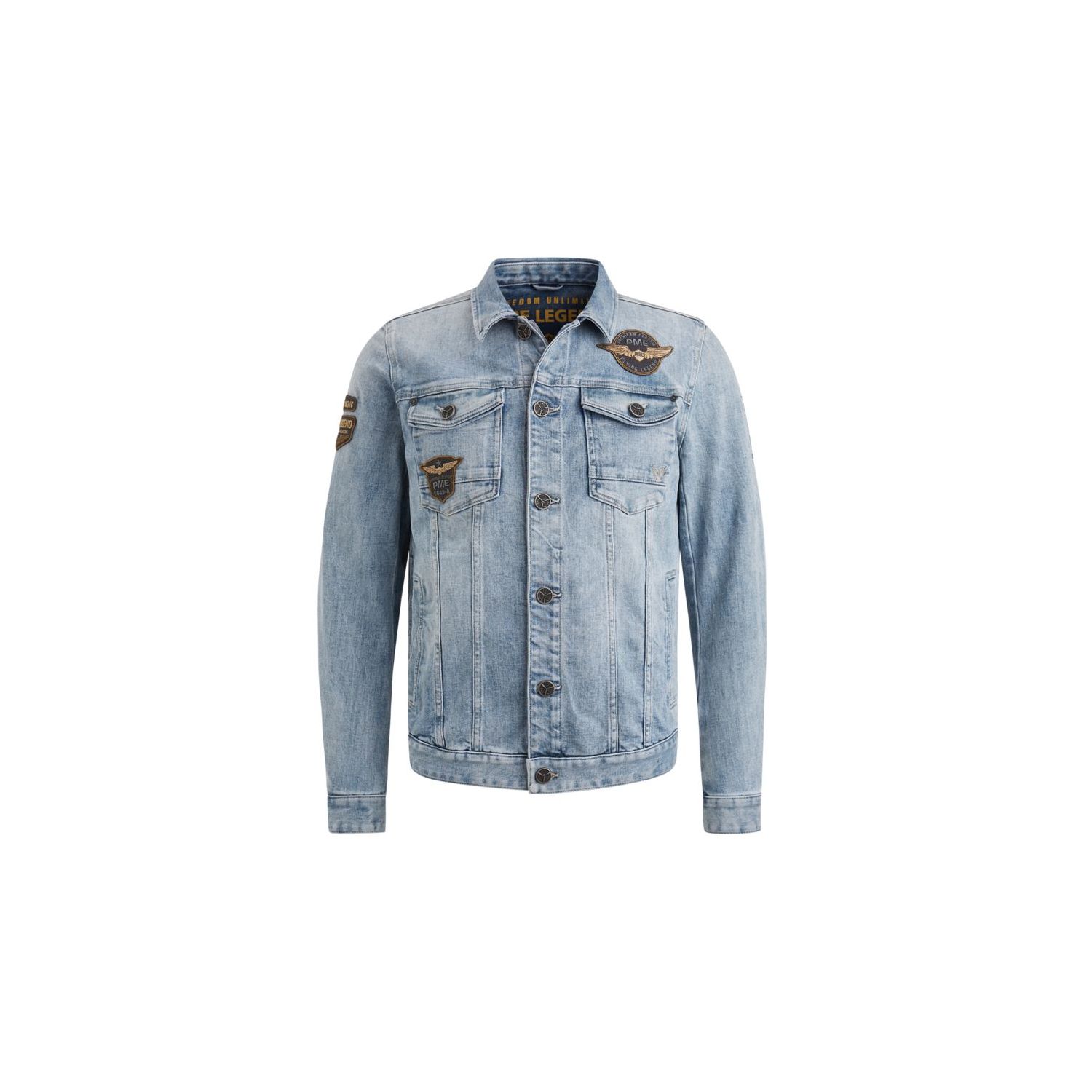 Pme legend denim jacket summer blue tone