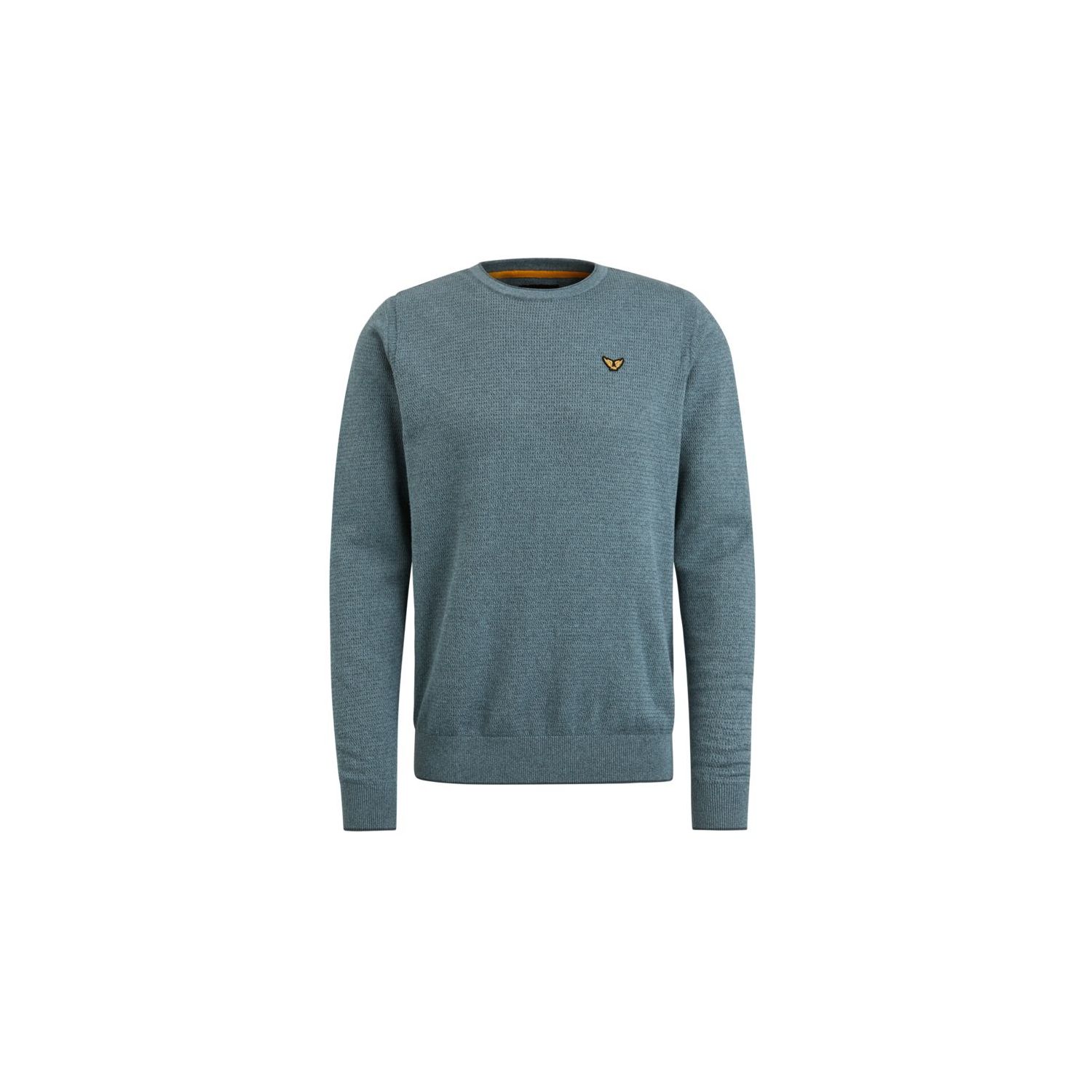 PME Legend r-neck cotton mouline knit dark slate