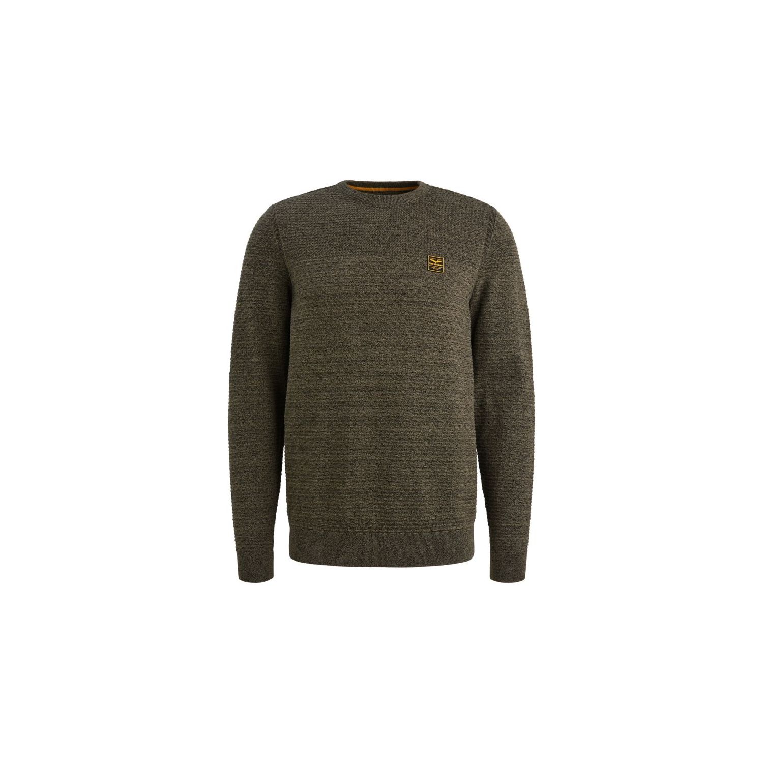 PME-Legend R-neck cotton mouline Dusky Green