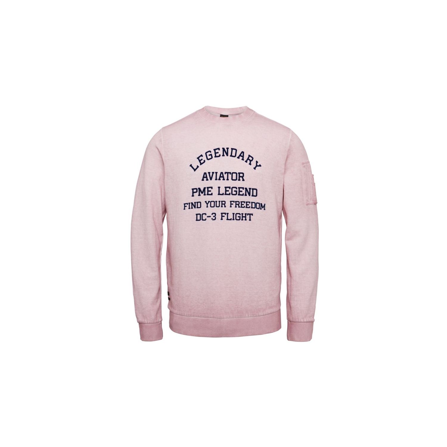 Pme legend crewneck interlock trui cold dye lilac