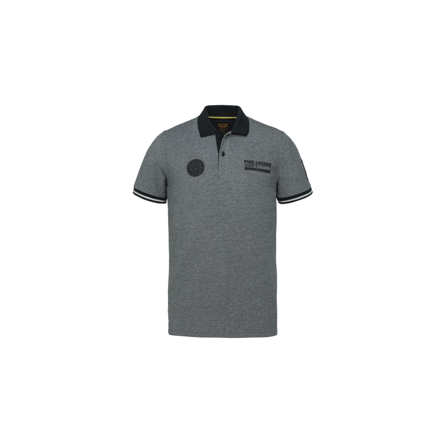 PME Legend sh.sl. polo two tone pique sky captain