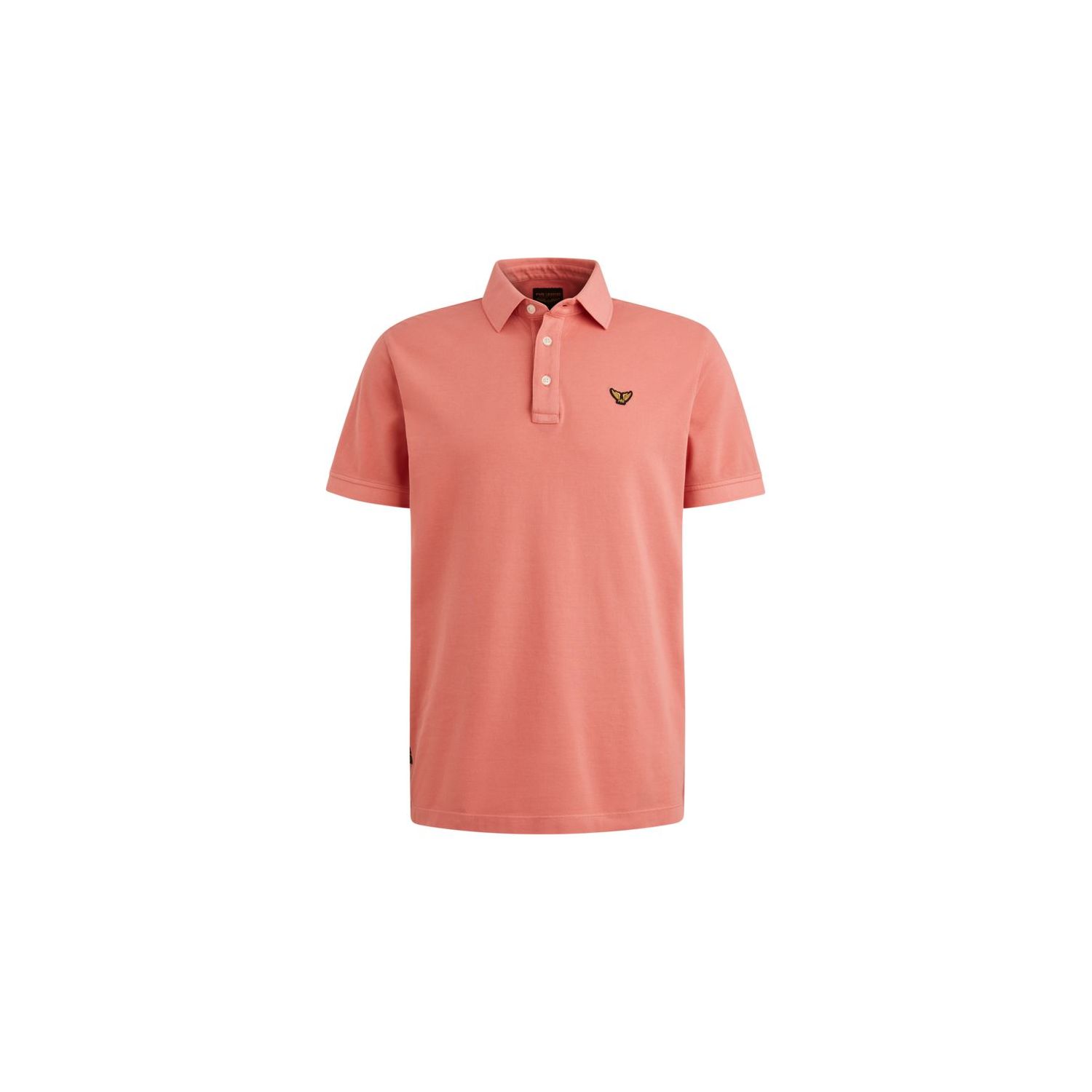 PME legend sleeve polo pique garment dye rose