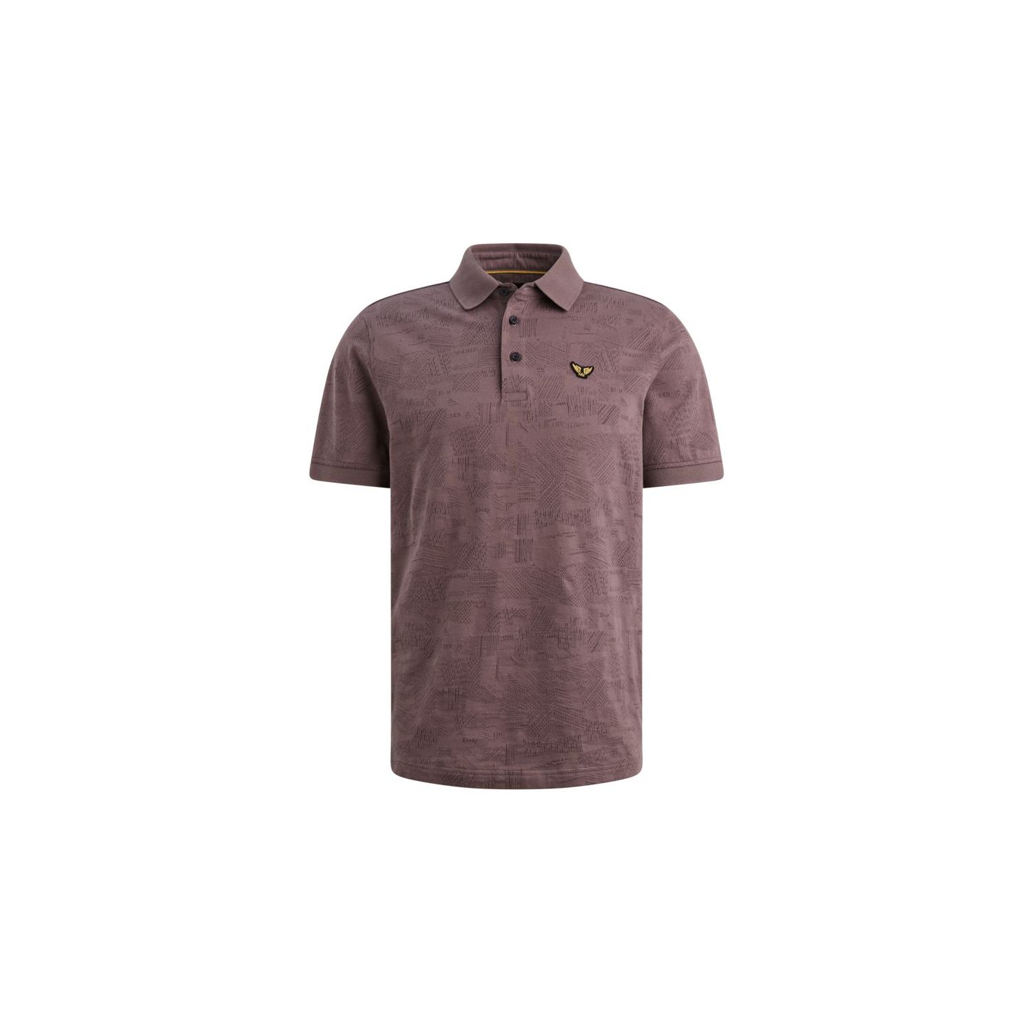 PME-Legend Short sleeve polo jacquard jersey Moons