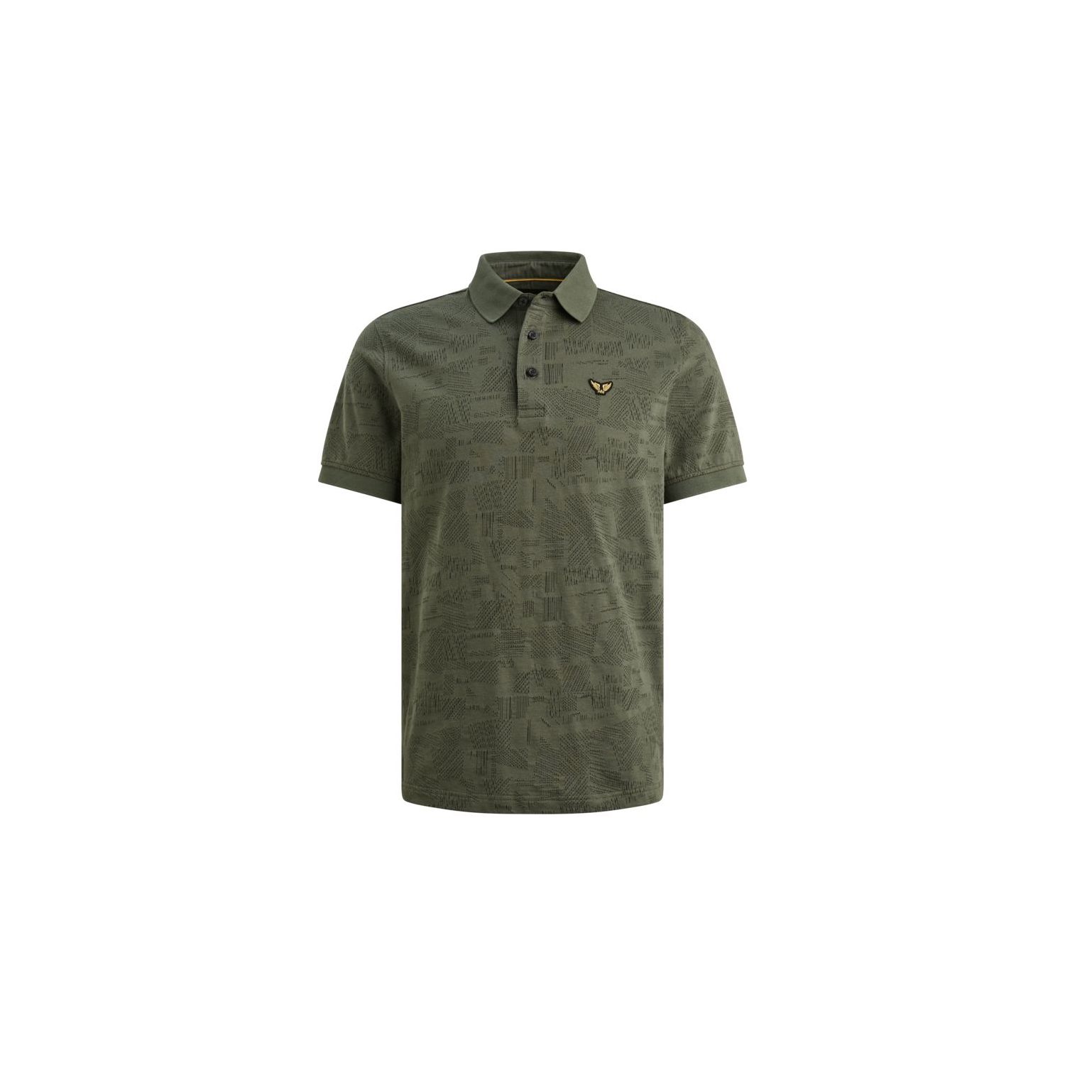PME-Legend Short sleeve polo jacquard jersey Thyme