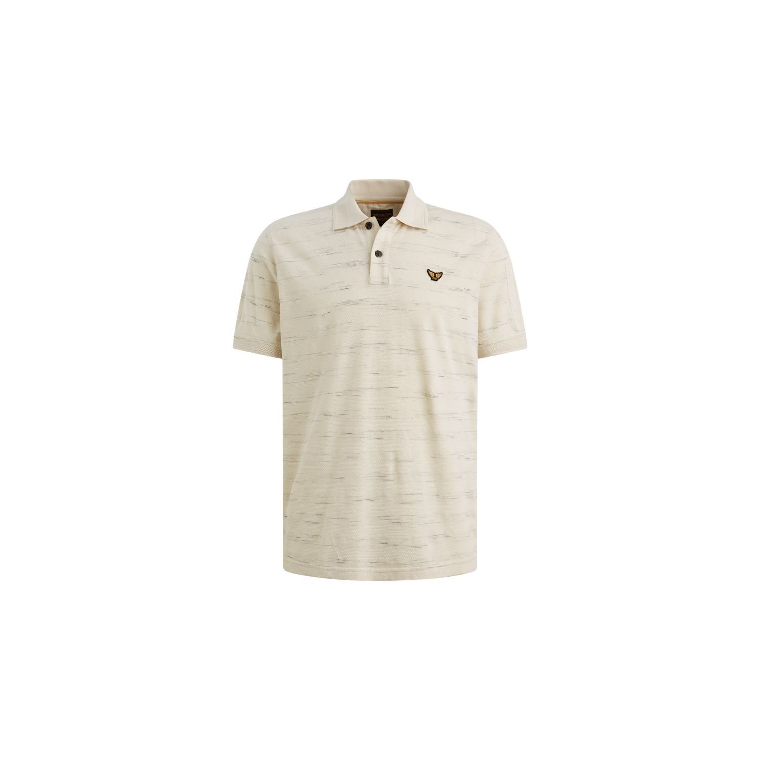 PME-Legend Short sleeve polo injected popcorn Bone