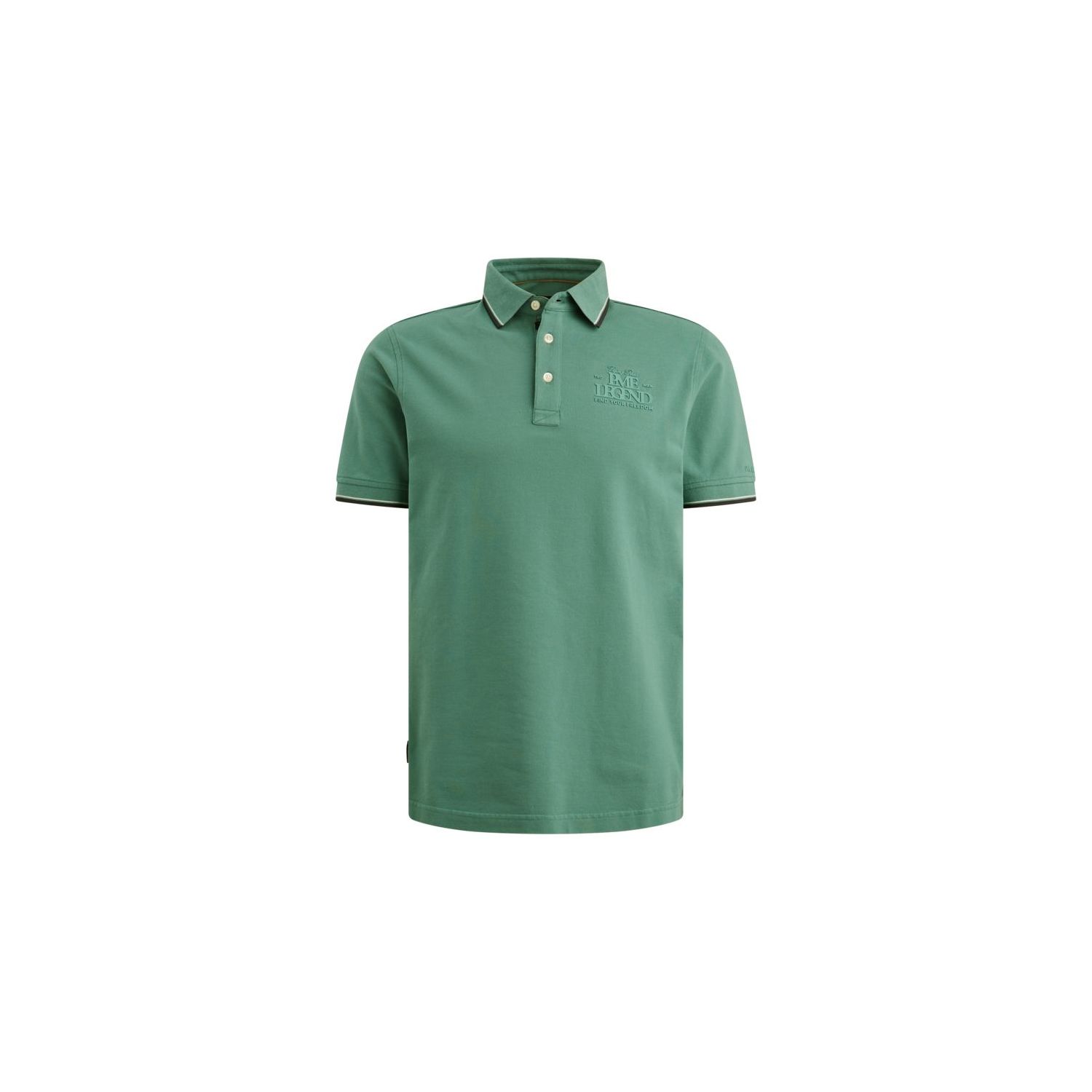 PME-Legend Short sleeve polo stretch pique Deep Se