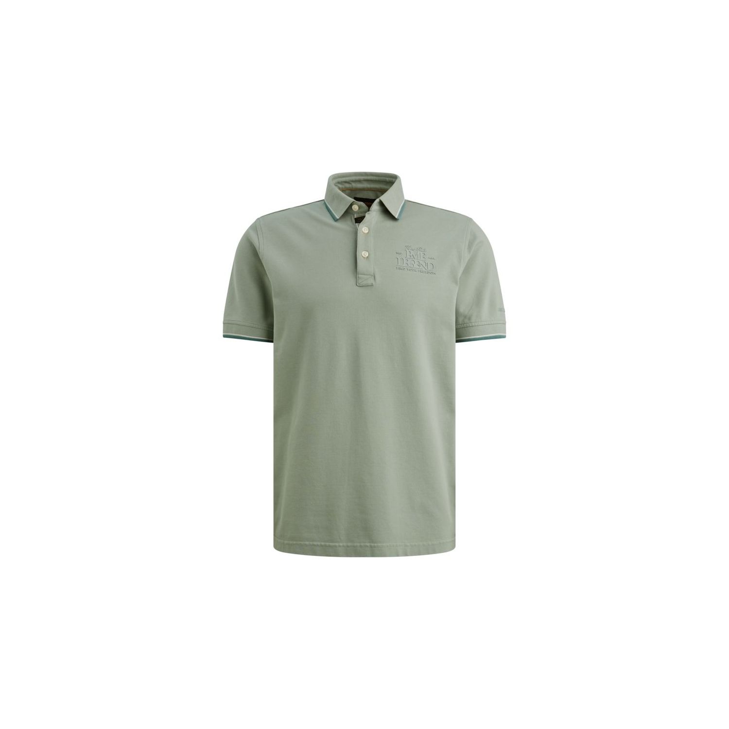 PME-Legend Short sleeve polo stretch pique Iceberg