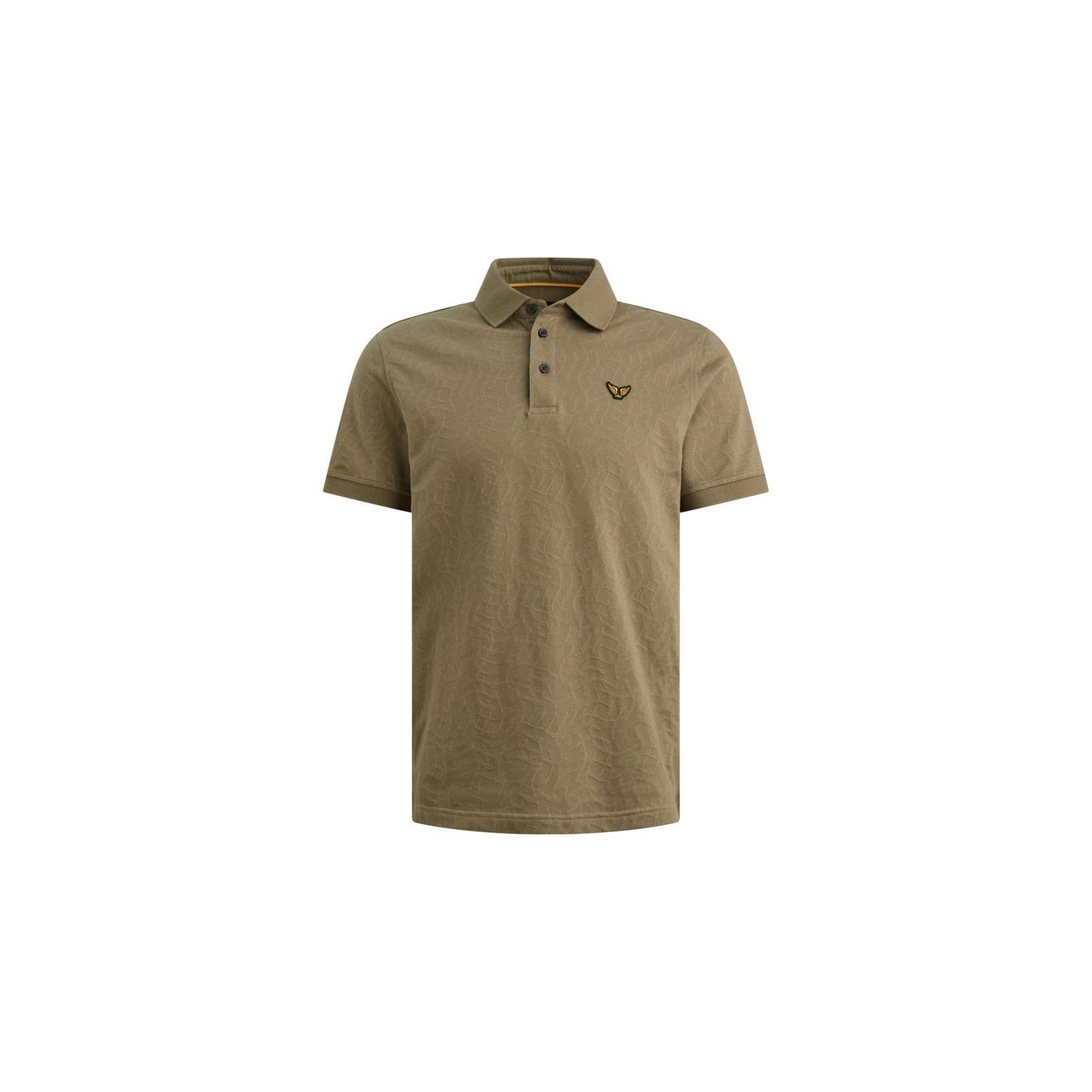 PME-Legend Short sleeve polo jersey jacquard Dusky
