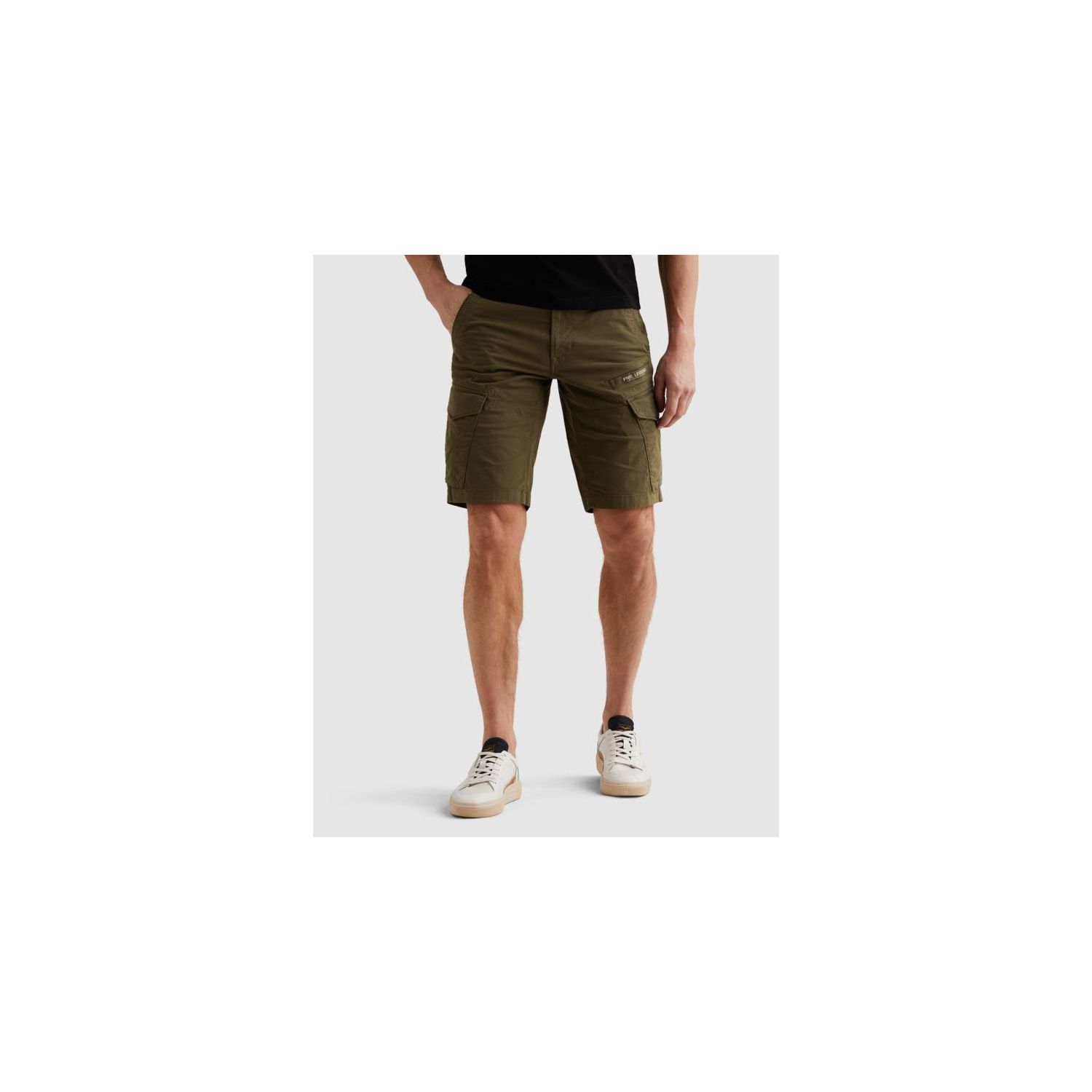 PME-Legend NORDROP CARGO SHORTS STRETCH TWILL Oliv