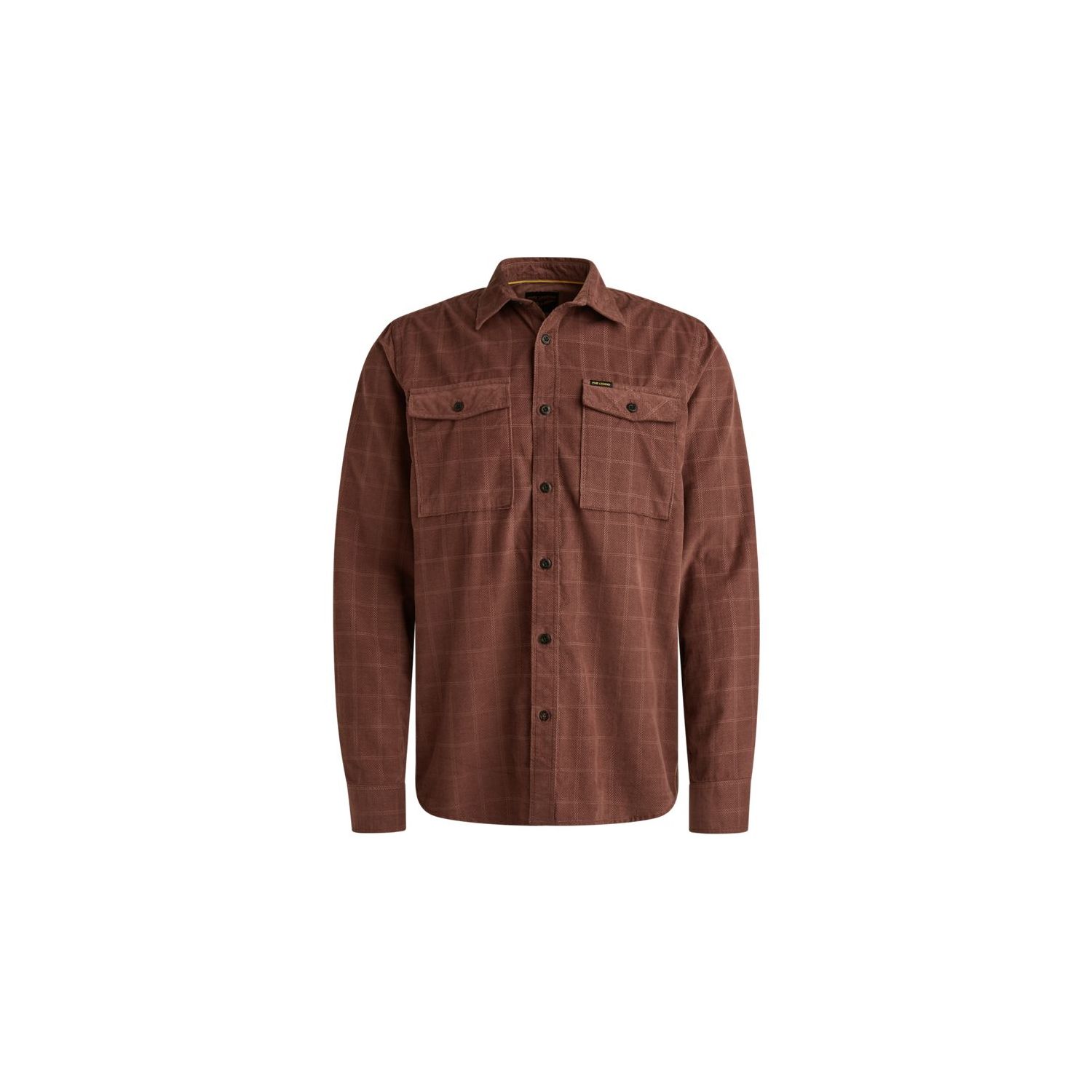 PME-Legend LONG SLEEVE SHIRT Fine Corduroy Marron