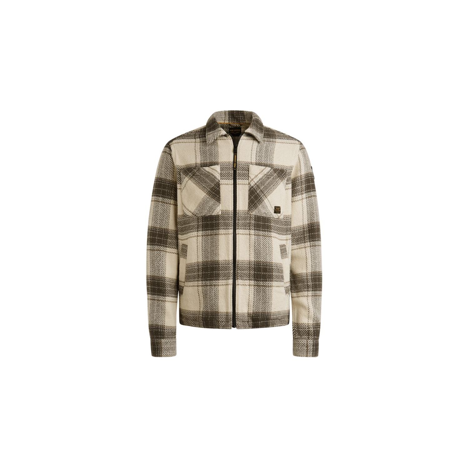 PME-Legend LONG SLEEVE SHIRT Heavy Big Check Bone 