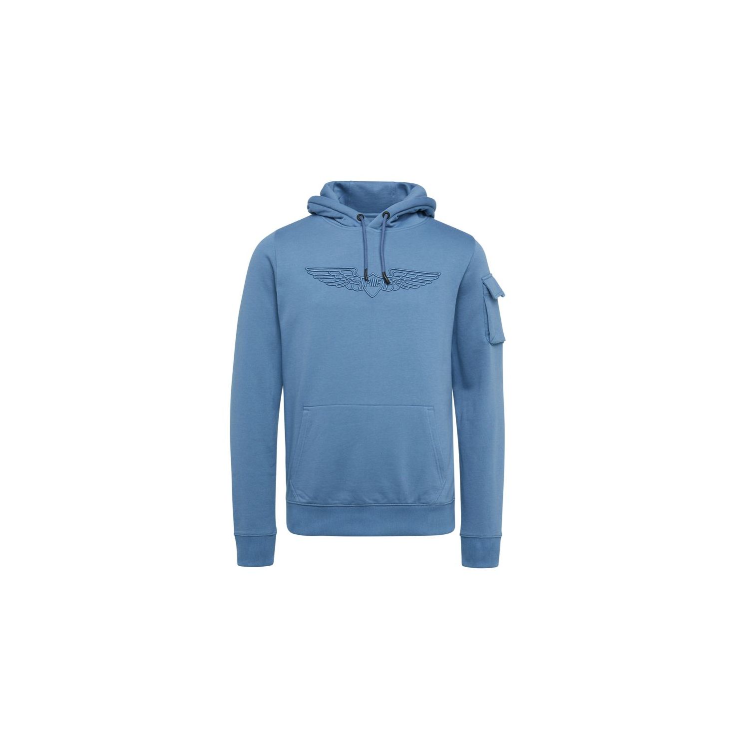 PME Legend hooded brushed soft fleece blue horizon