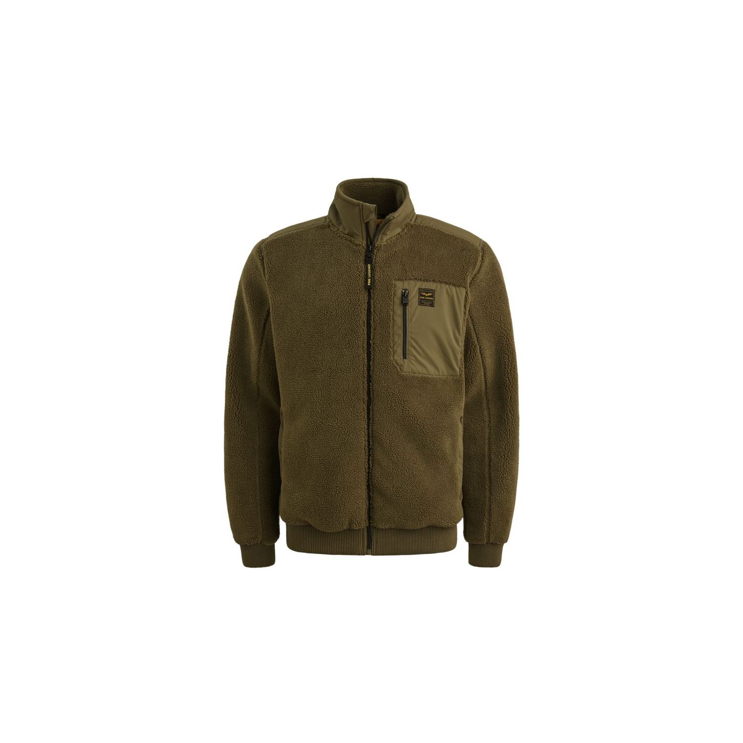 PME-Legend Zip jacket sherpa Dusky Green