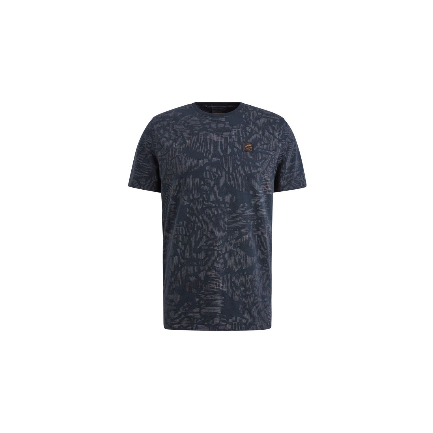 Pme legend s/s r-neck slub jersey aop salute