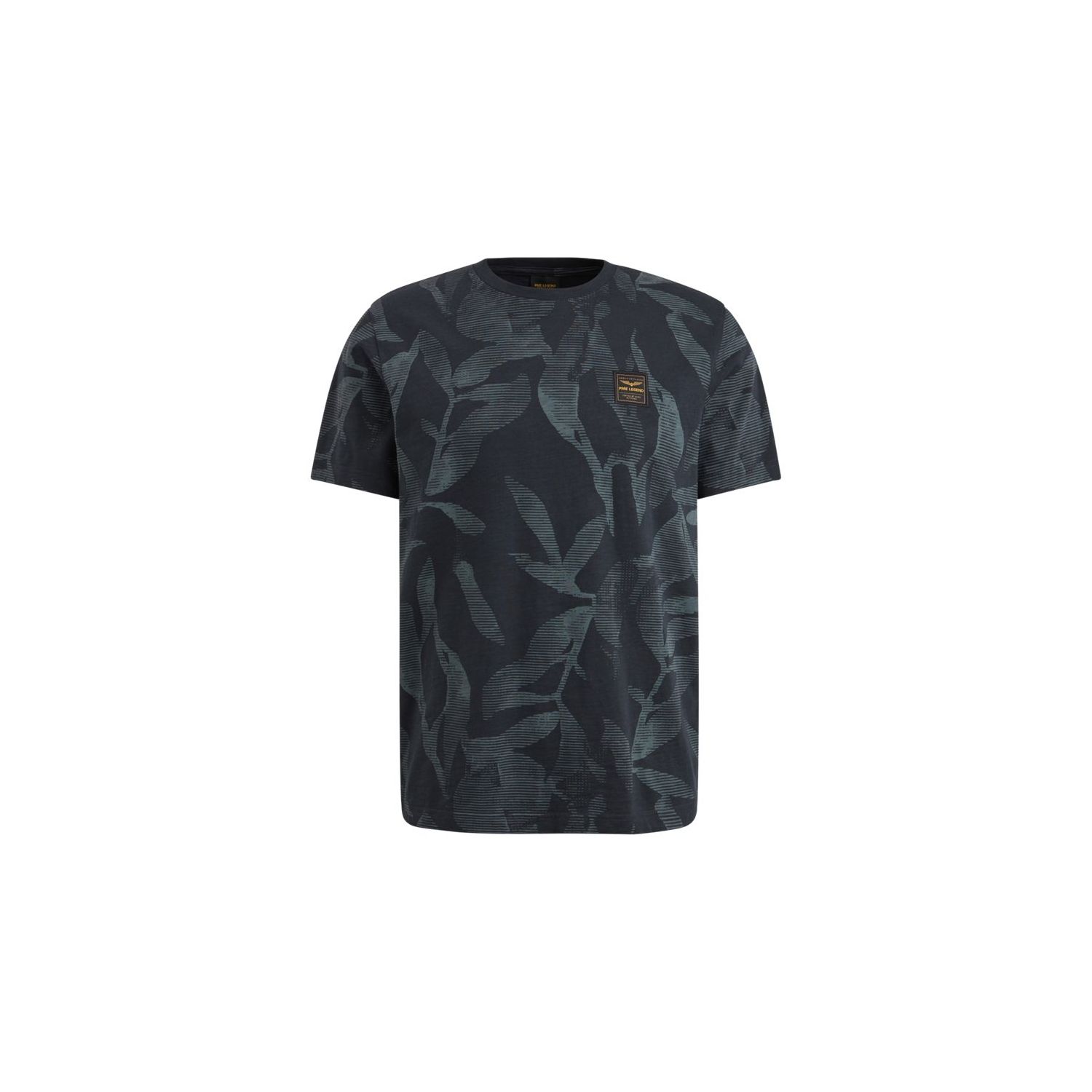 PME legend s/s r-neck slub jersey aop salute