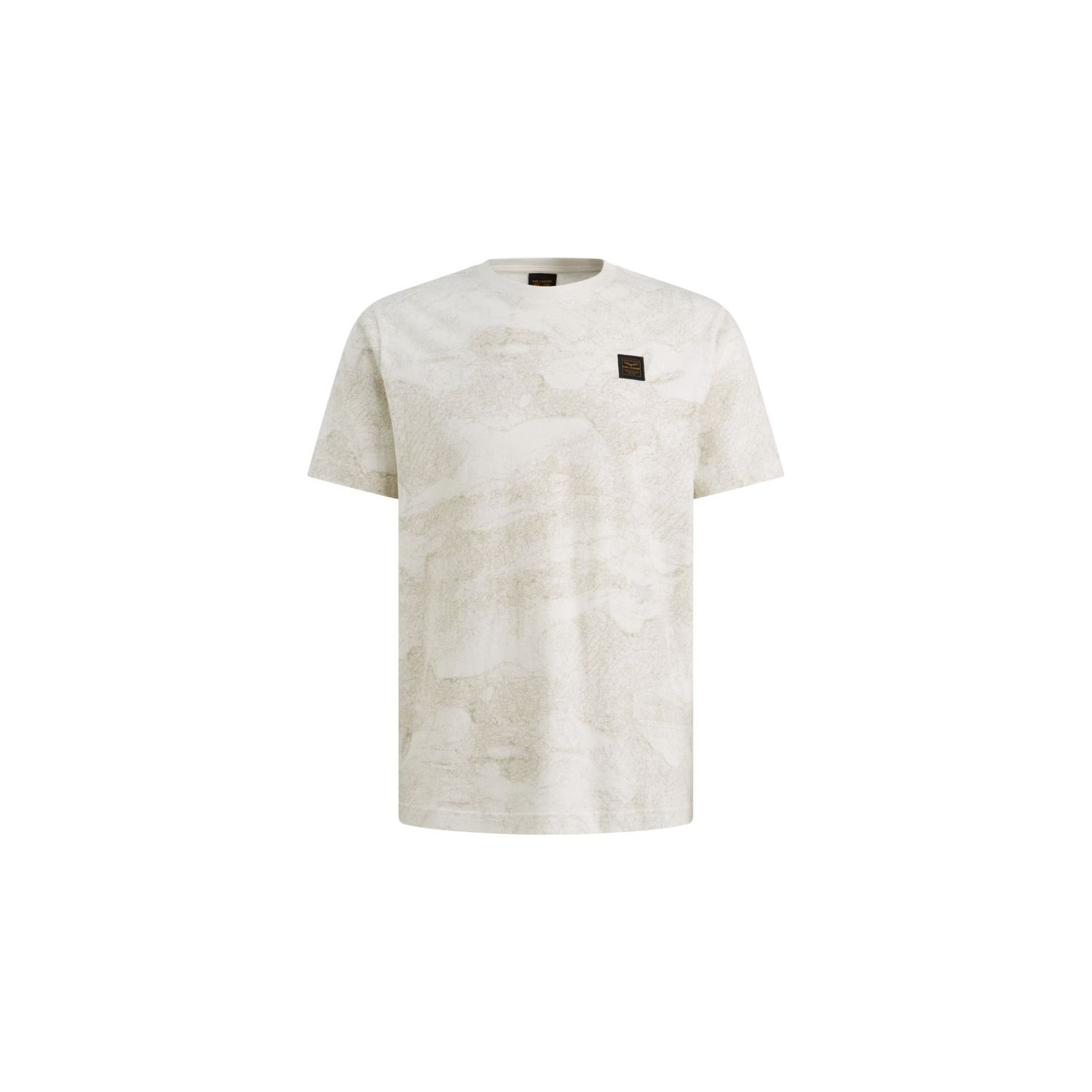 PME-Legend Short sleeve r-neck single jersey Egret