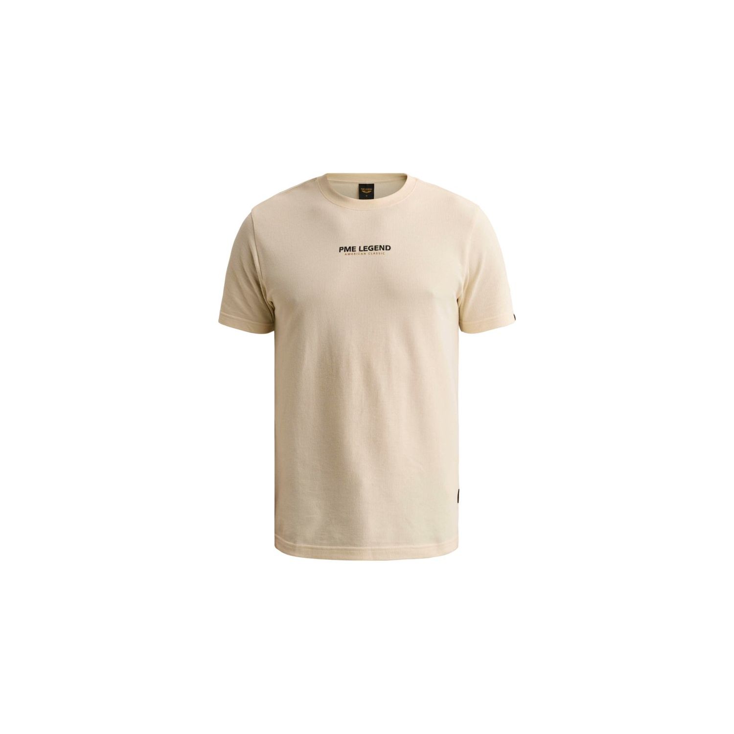 PME-Legend Short sleeve r-neck flat waffle je Bone