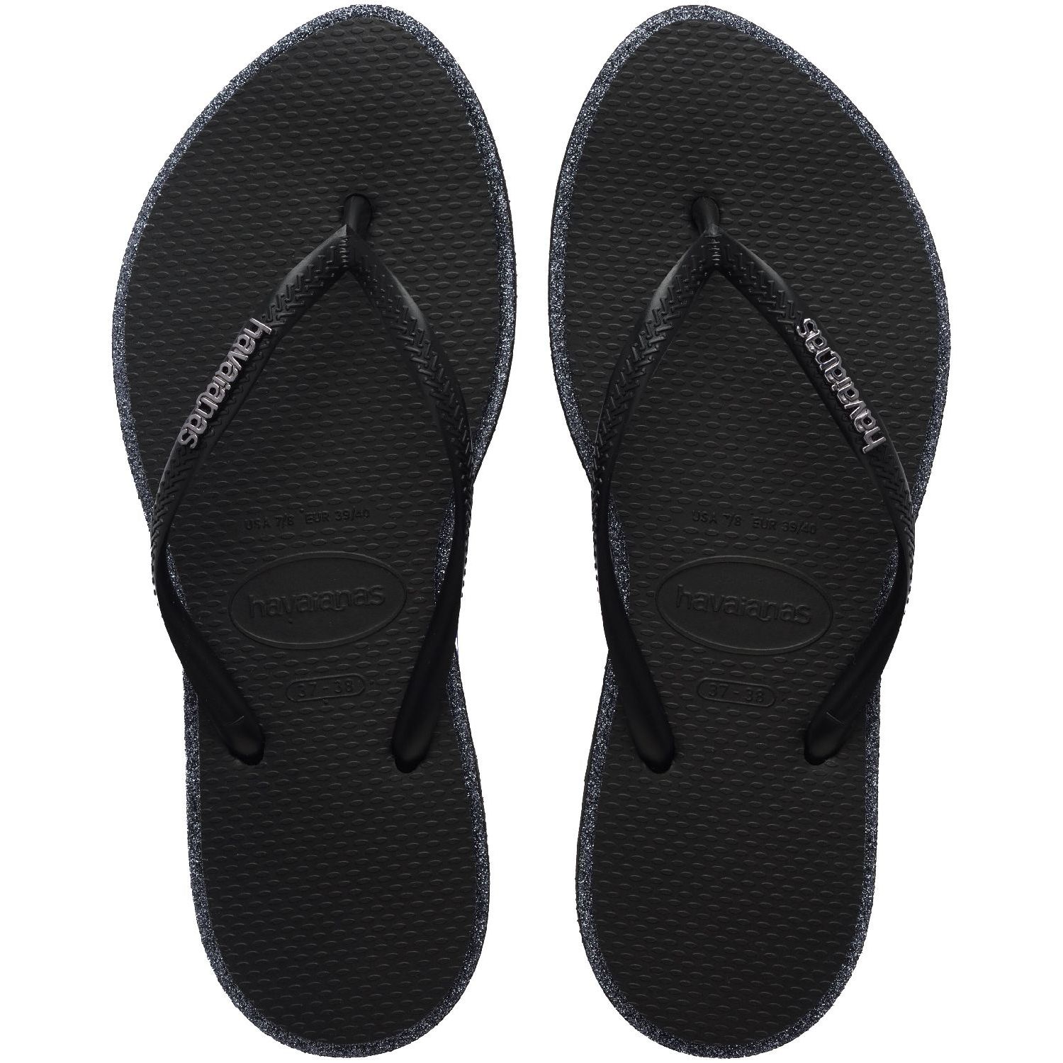 Havaianas Slim Point Glitter Black/Black