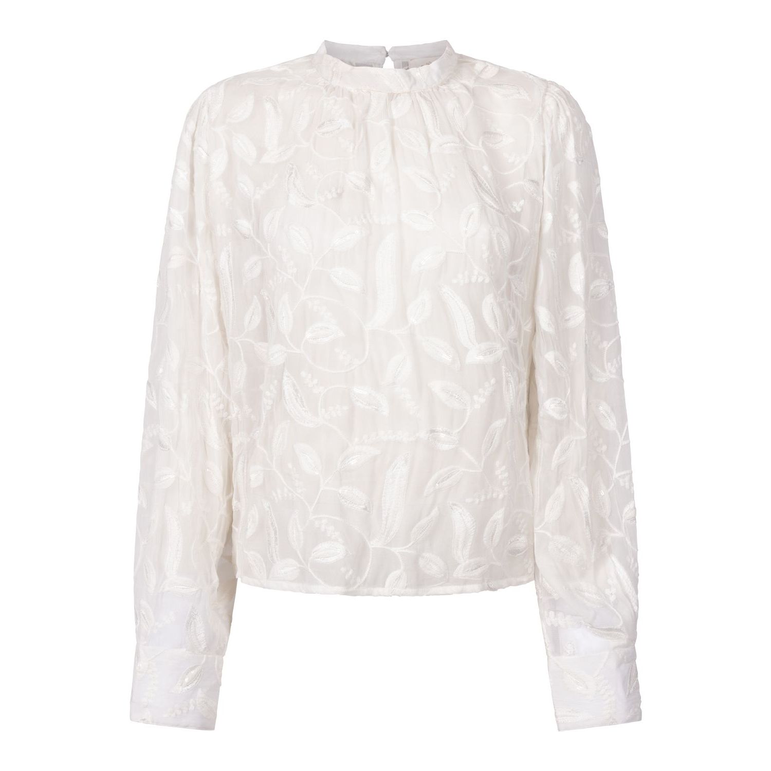 Aaiko quinty embrodery top les blancs