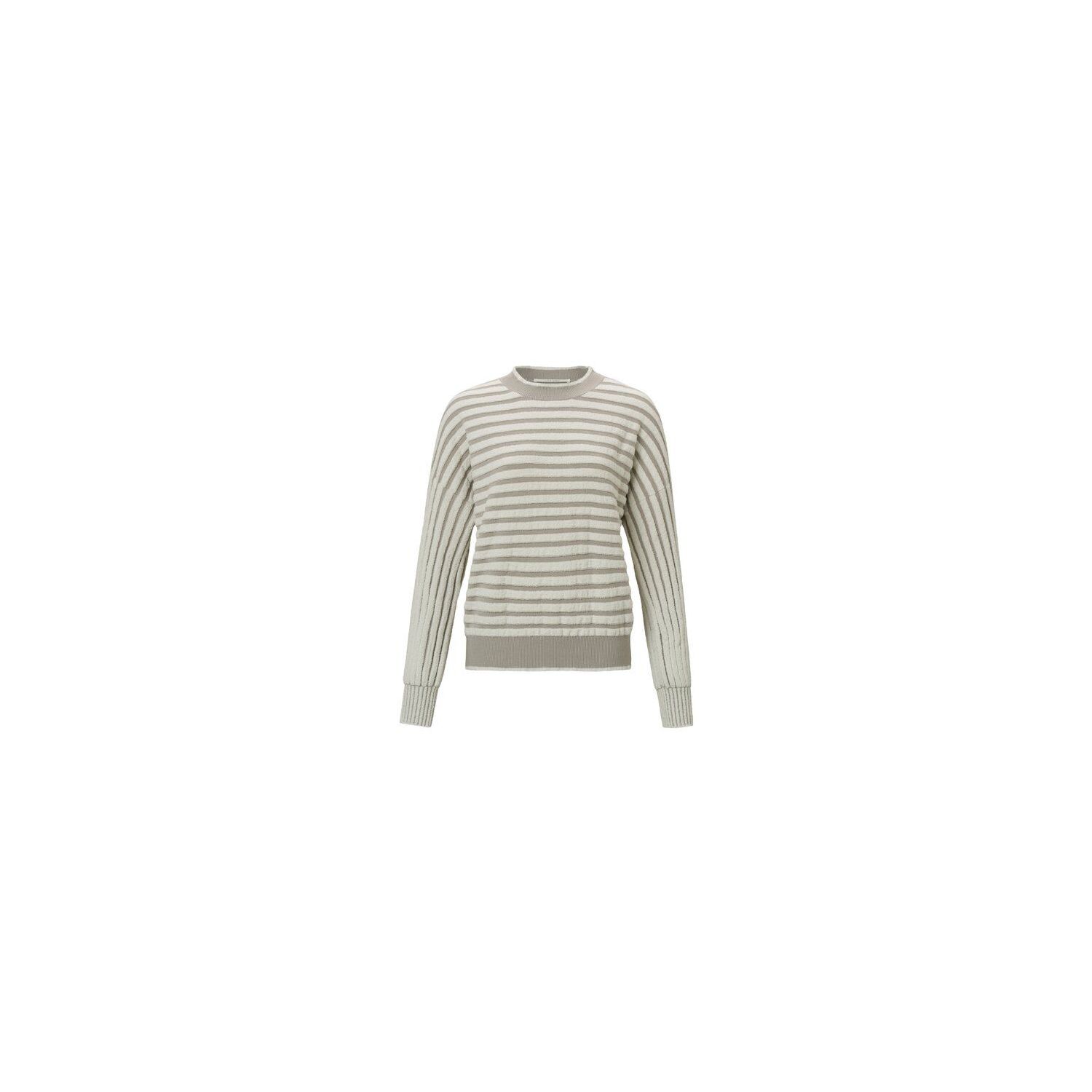 YAYA stripe sweater thunderstorm grey dessin