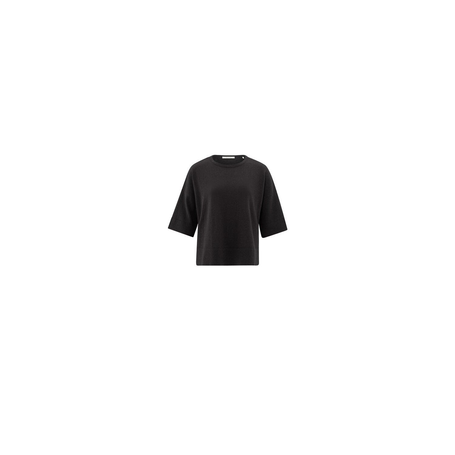 YAYA Oversized fine knitted t-shirt phantom