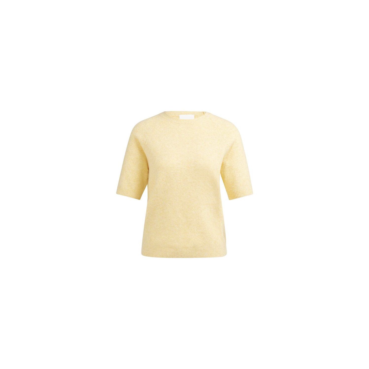 YAYA Zachte trui met korte mouwen reed yellow mela