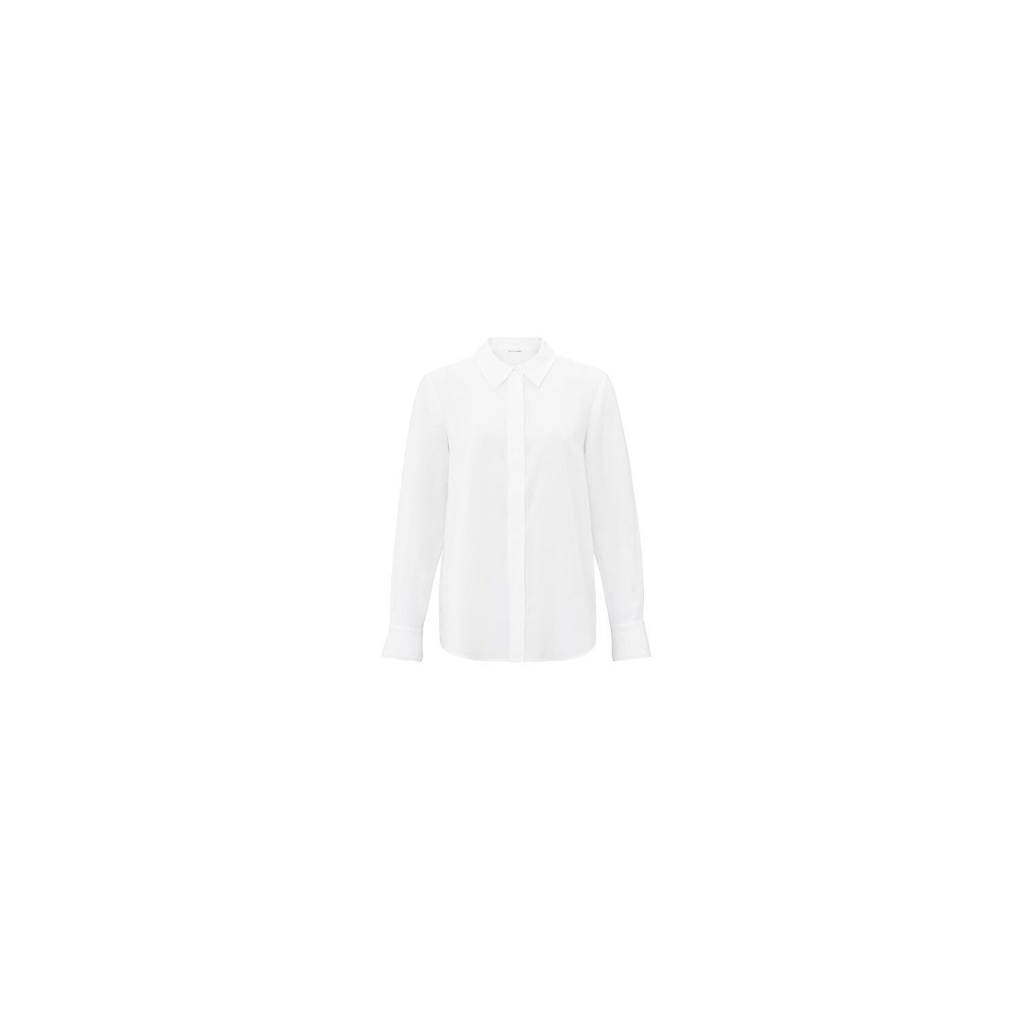 YAYA basic blouse with cuff detail pure white