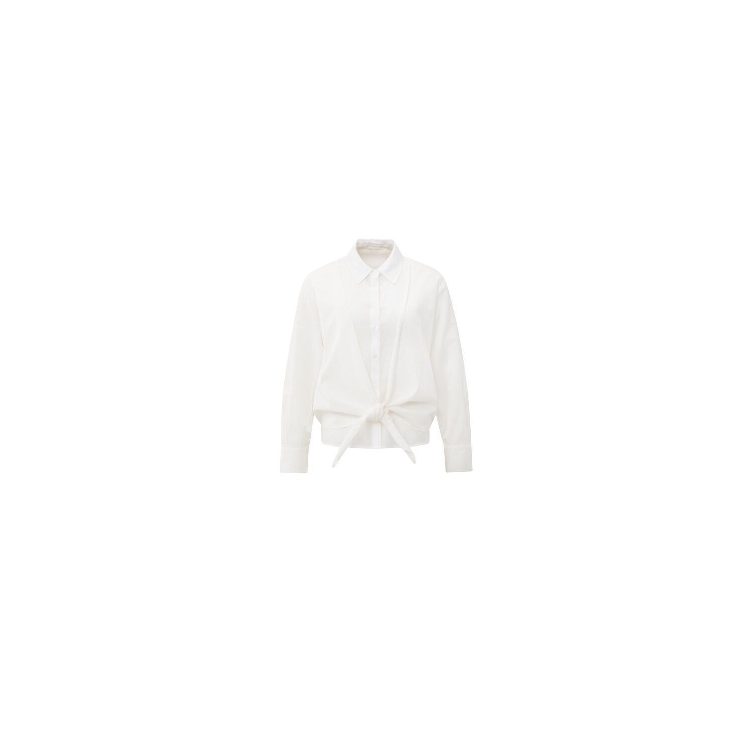 YAYA Gelaagde blouse met knoop off white