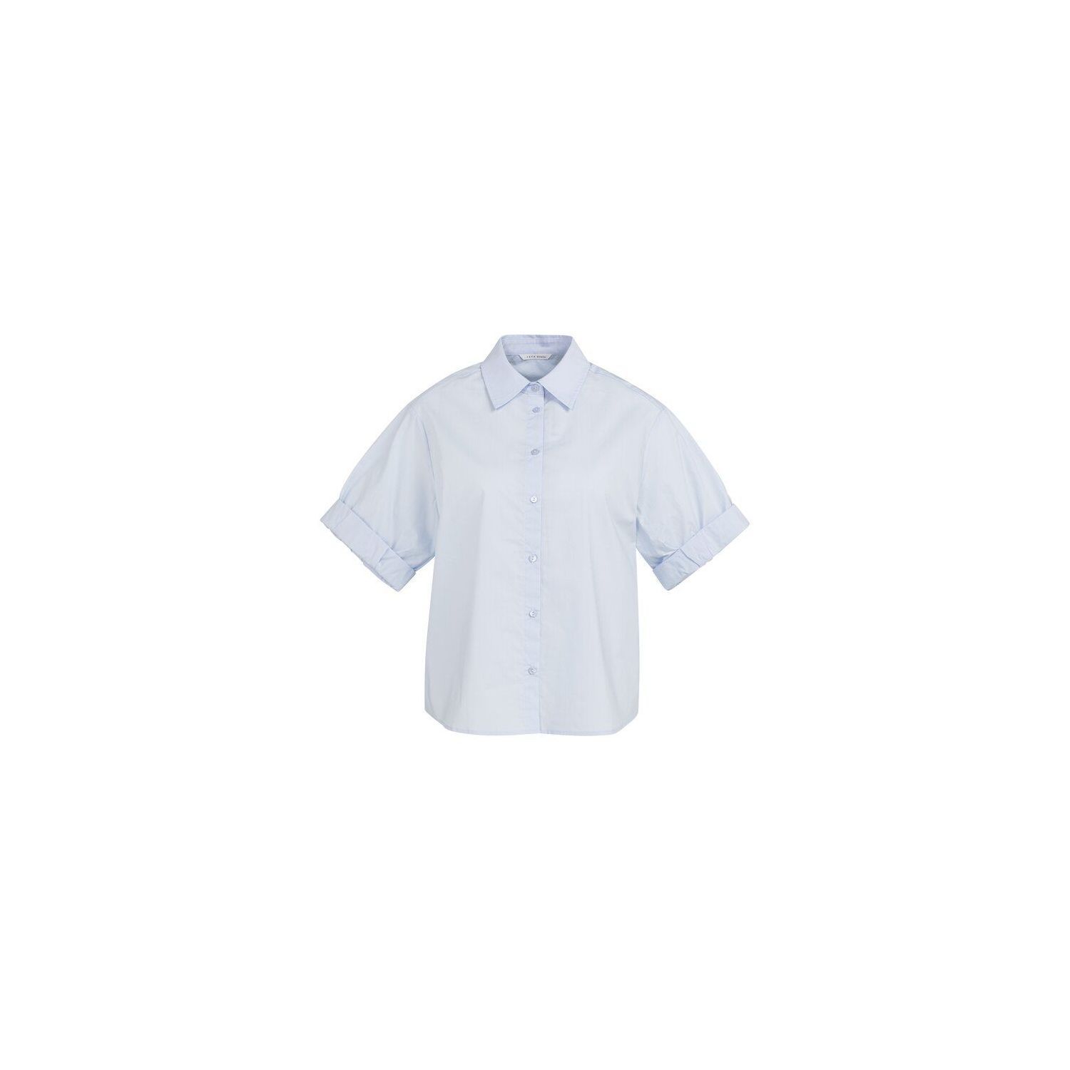 YAYA Blouse met omgeslagen mouwen ice blue