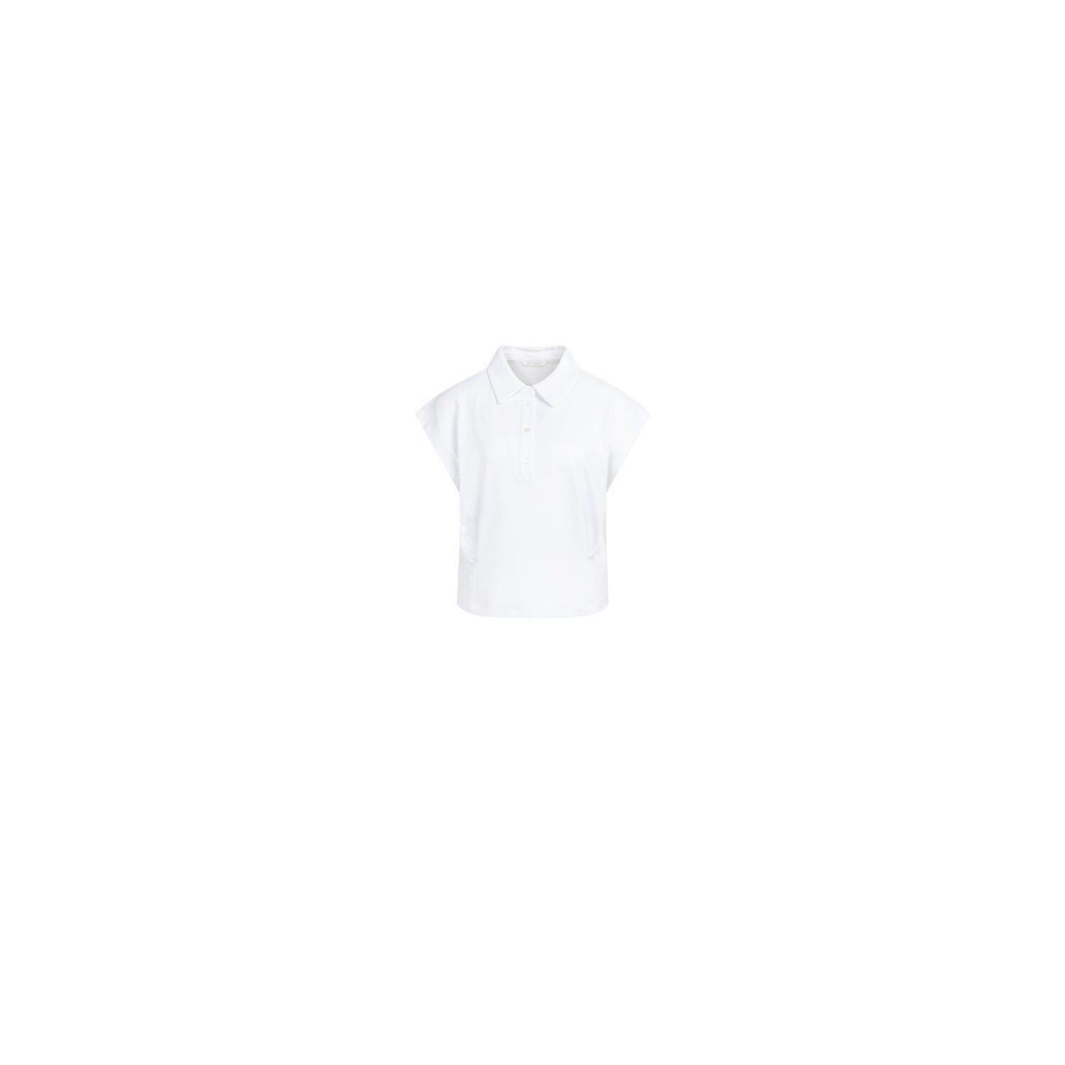 YAYA Jersey blouse with darts pure white