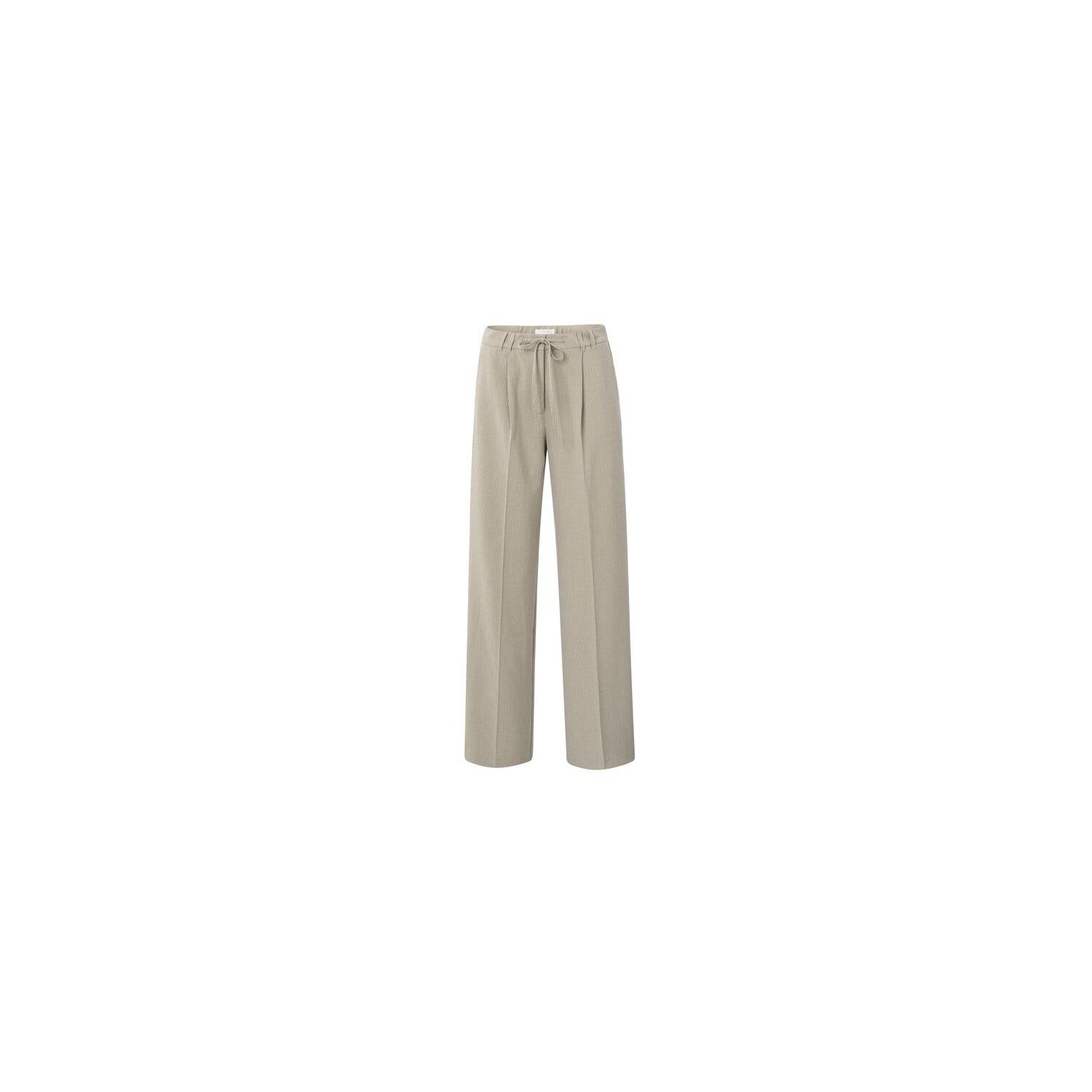 YAYA Pinstripe wide leg trousers humus beige dessi