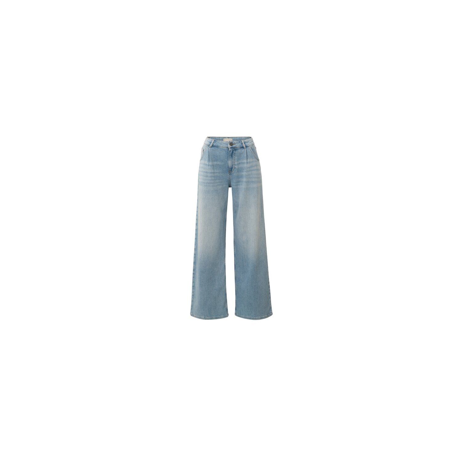 YAYA Wide-leg denim trousers light blue denim