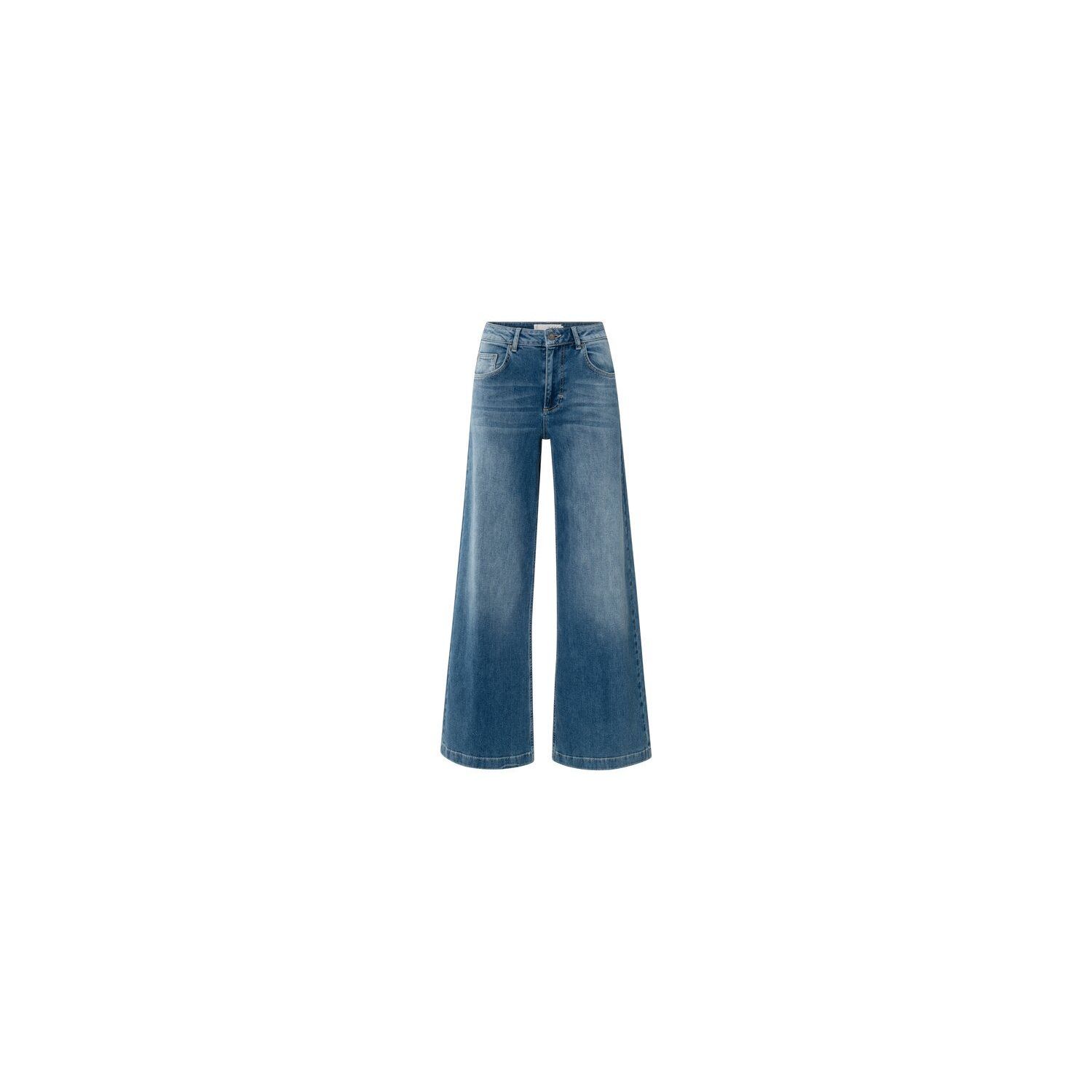 YAYA Jeans met wijde pijpen (L34) blue denim
