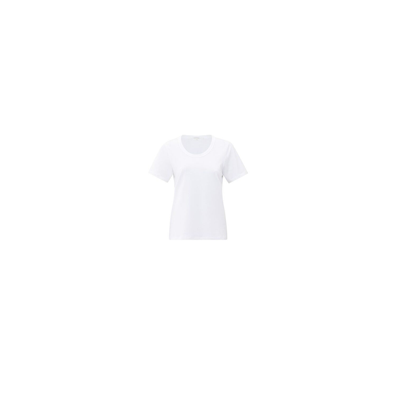 YAYA T-shirt met ronde ribhals pure white