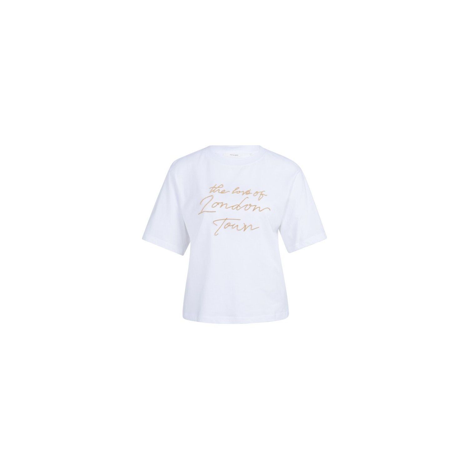 YAYA shirt met flockprint reed yellow dessin